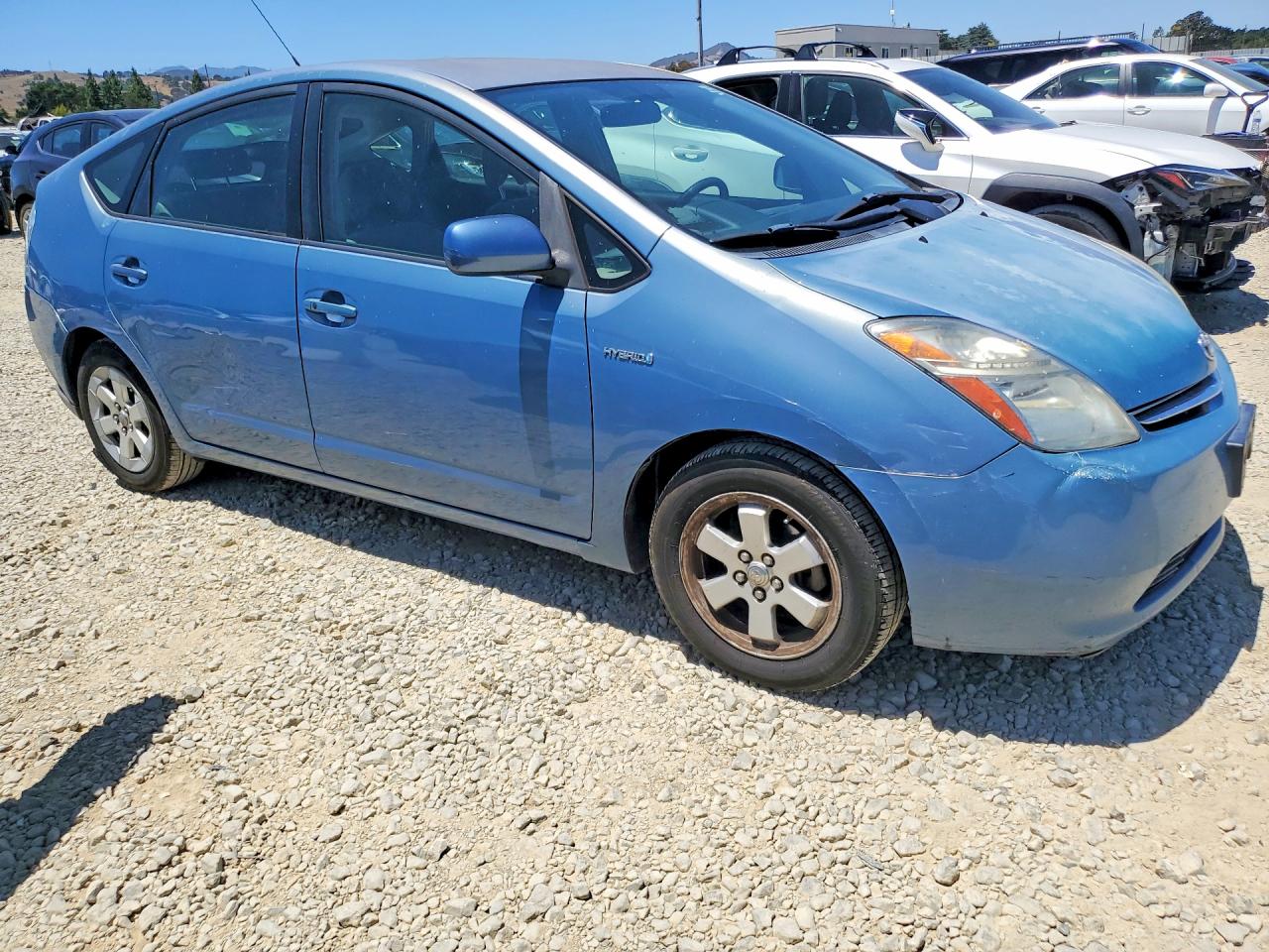 2007 Toyota Prius Base Blue vin: JTDKB20U777645604