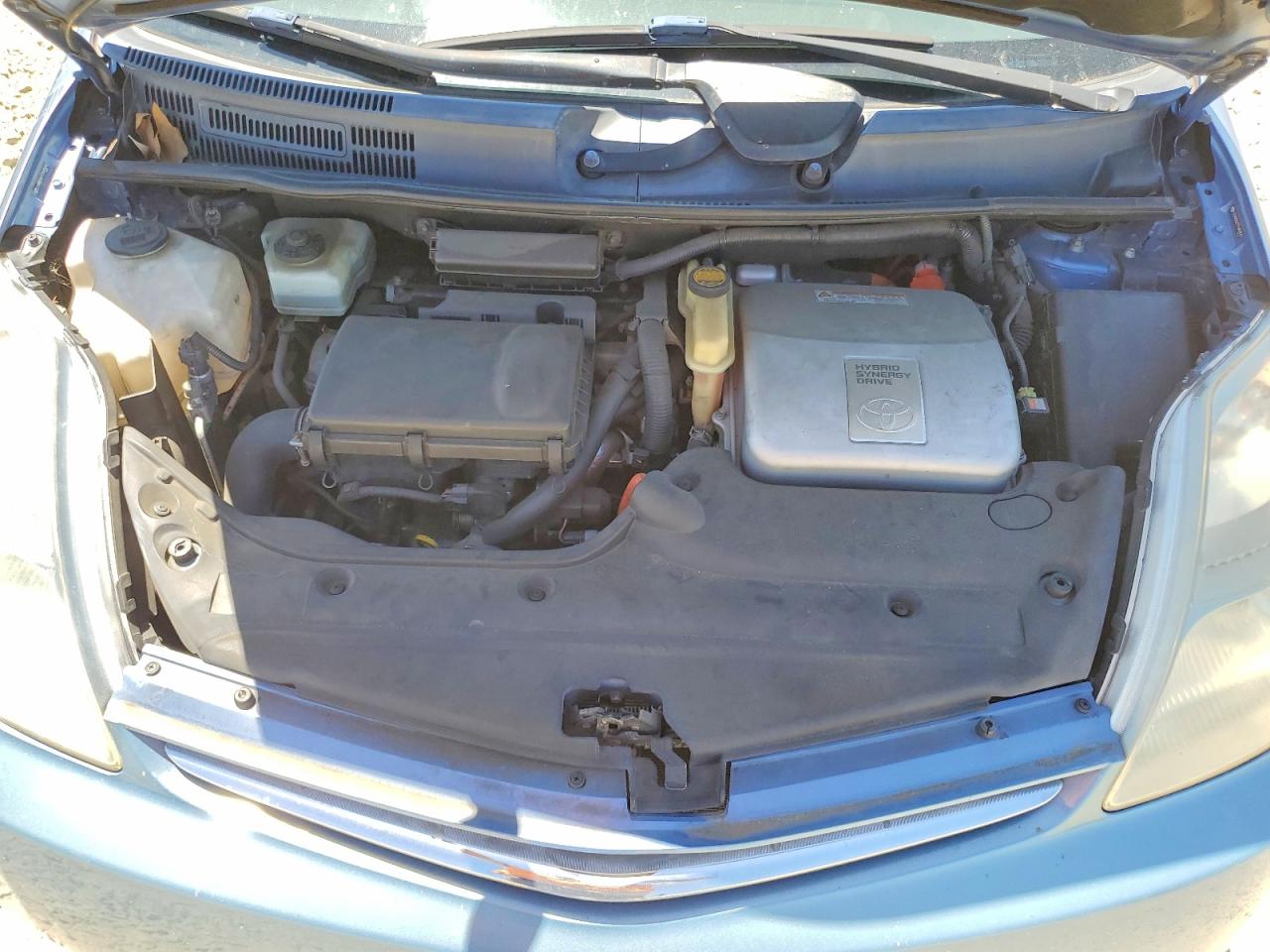 2007 Toyota Prius Base Blue vin: JTDKB20U777645604