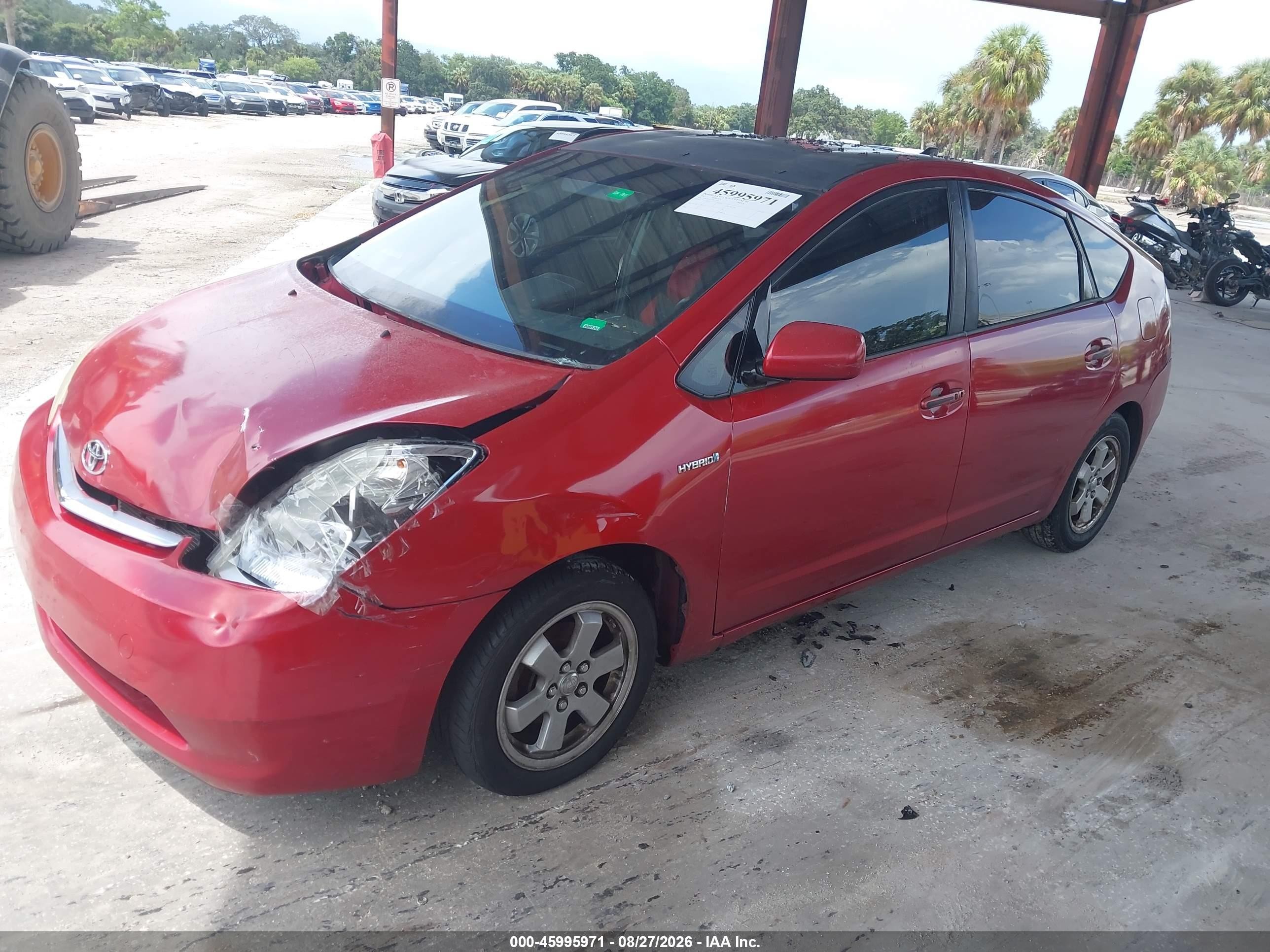 2007 Toyota Prius   Красный vin: JTDKB20U777652049