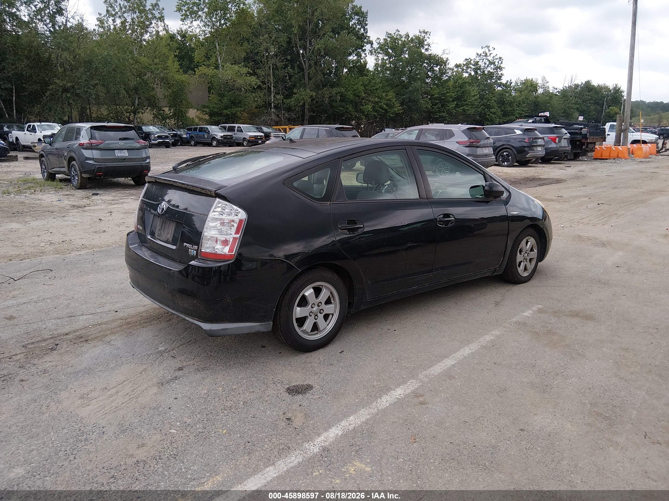 2007 Toyota Prius   Черный vin: JTDKB20U777659826