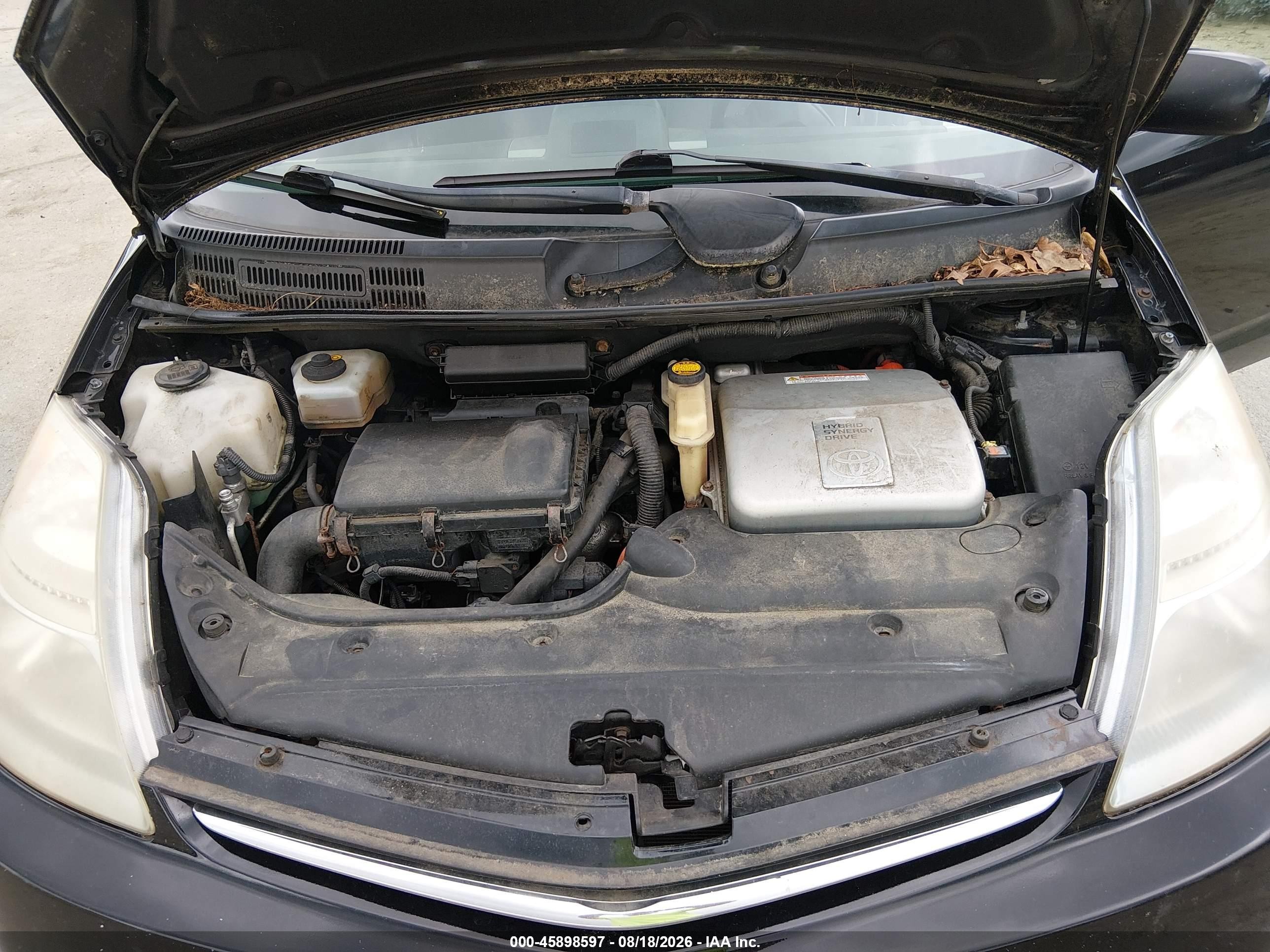 2007 Toyota Prius   Черный vin: JTDKB20U777659826