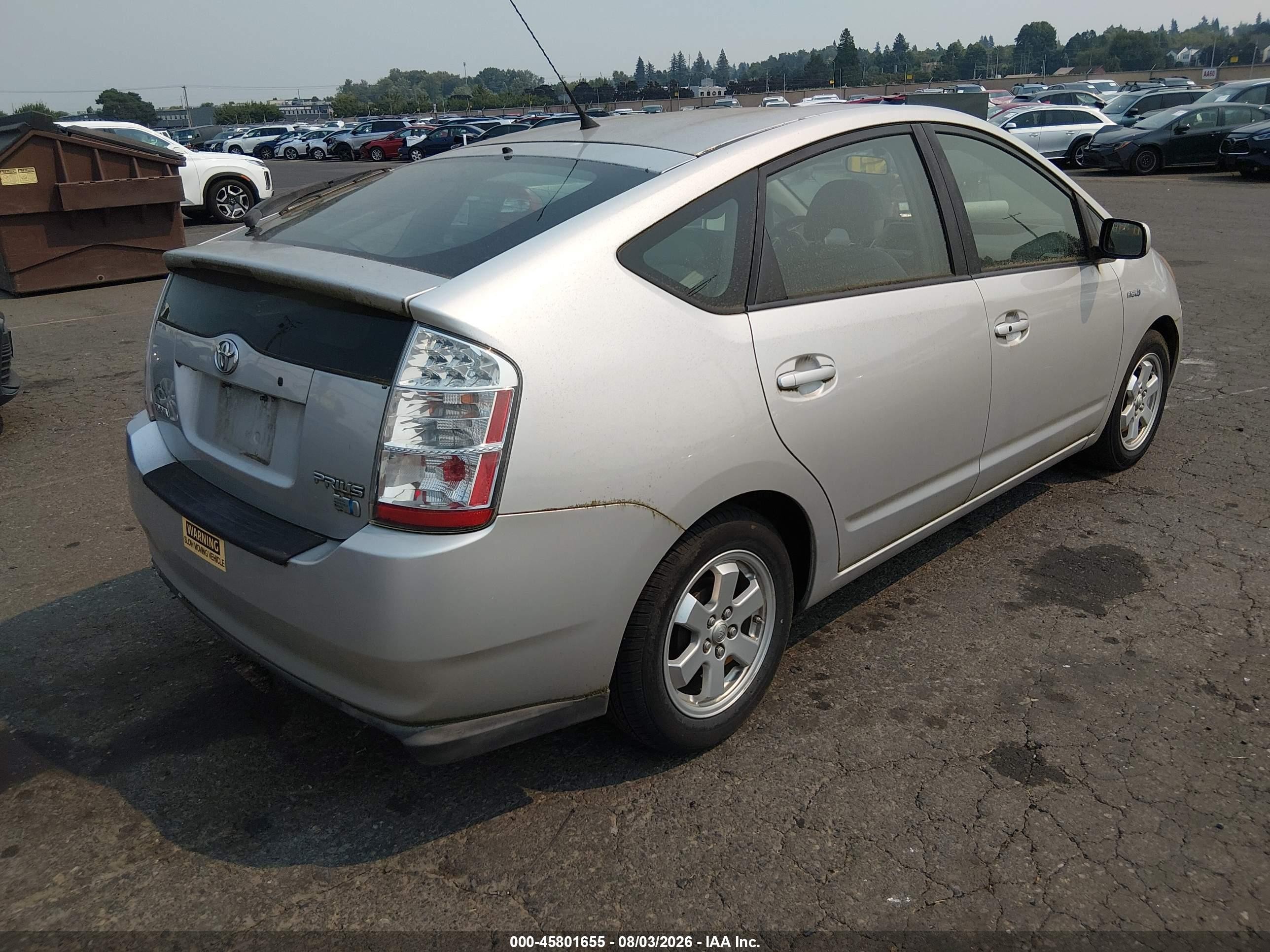 2007 Toyota Prius   Silver vin: JTDKB20U777683799