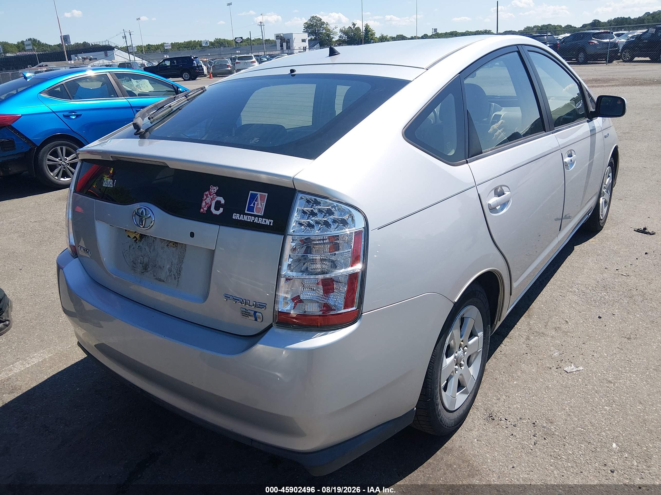 2008 Toyota Prius   Silver vin: JTDKB20U783336904