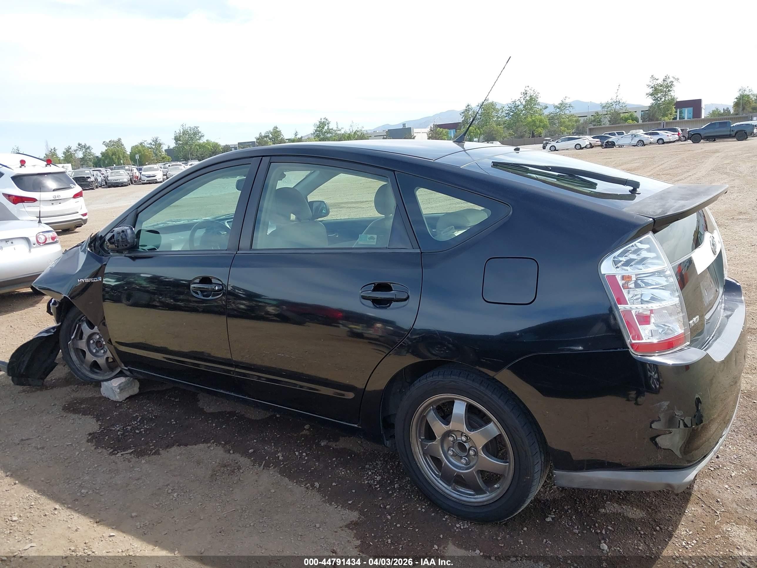 2008 Toyota Prius Touring Black vin: JTDKB20U783392454