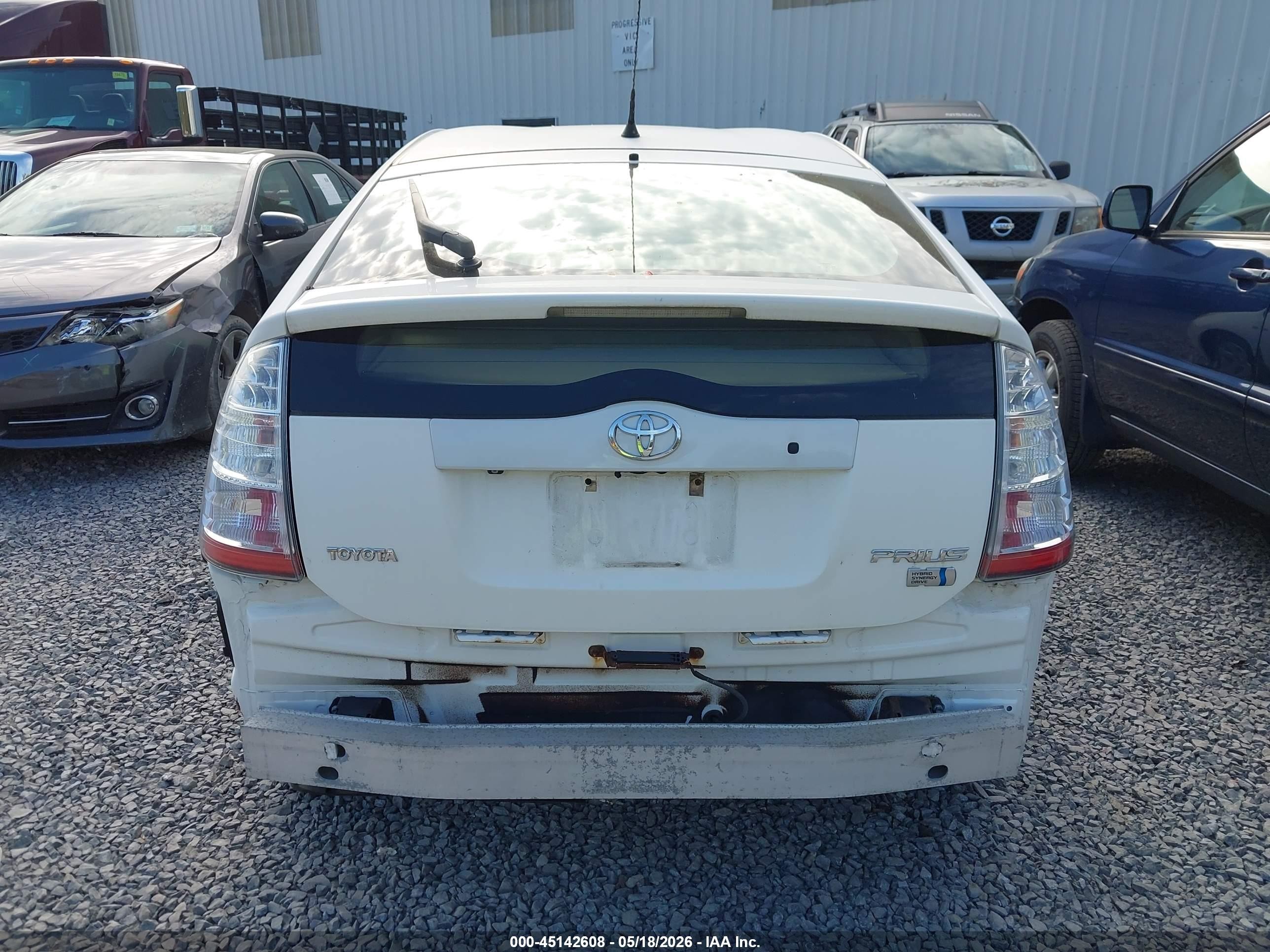 2008 Toyota Prius   White vin: JTDKB20U783398433