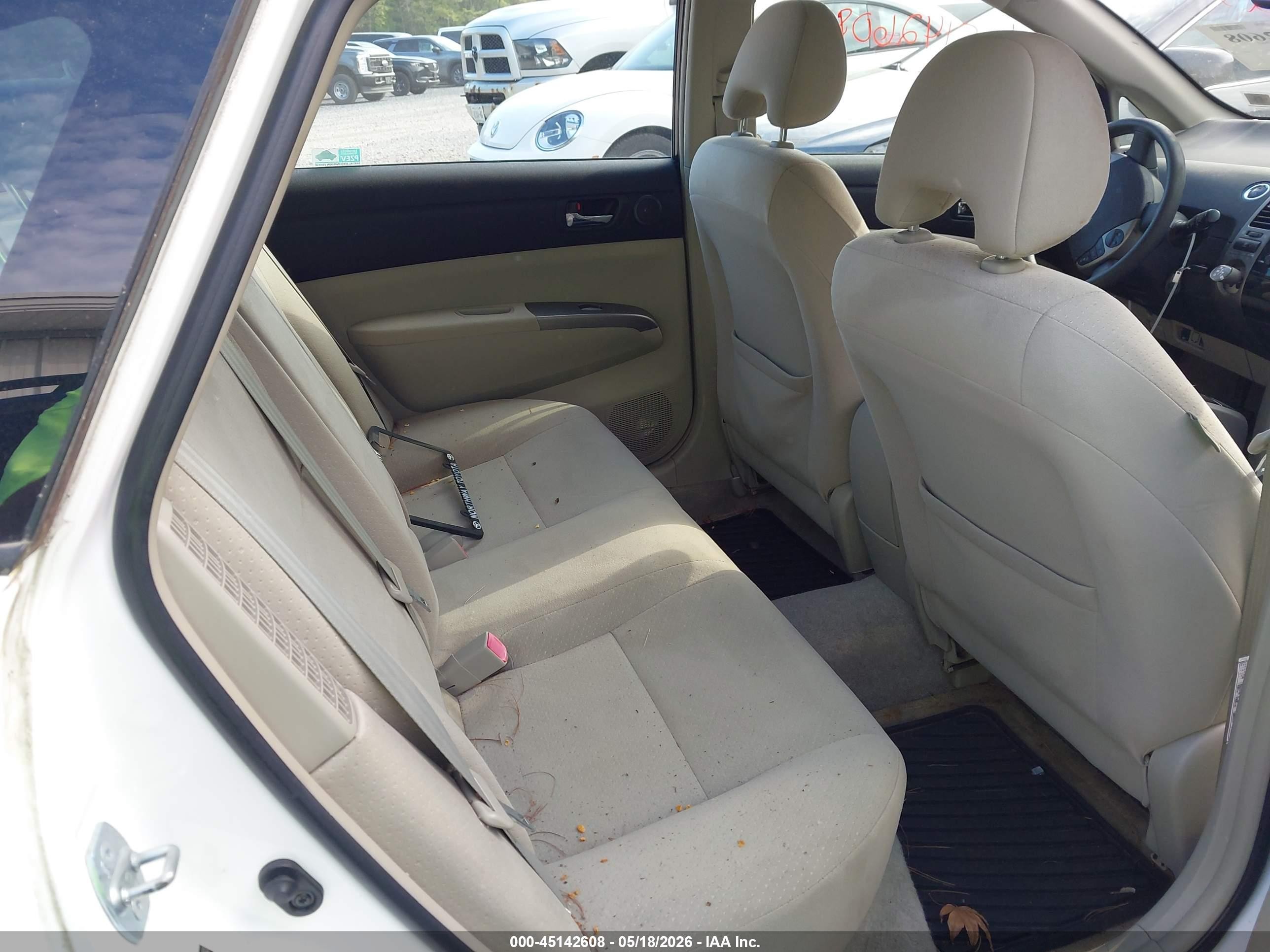 2008 Toyota Prius   White vin: JTDKB20U783398433