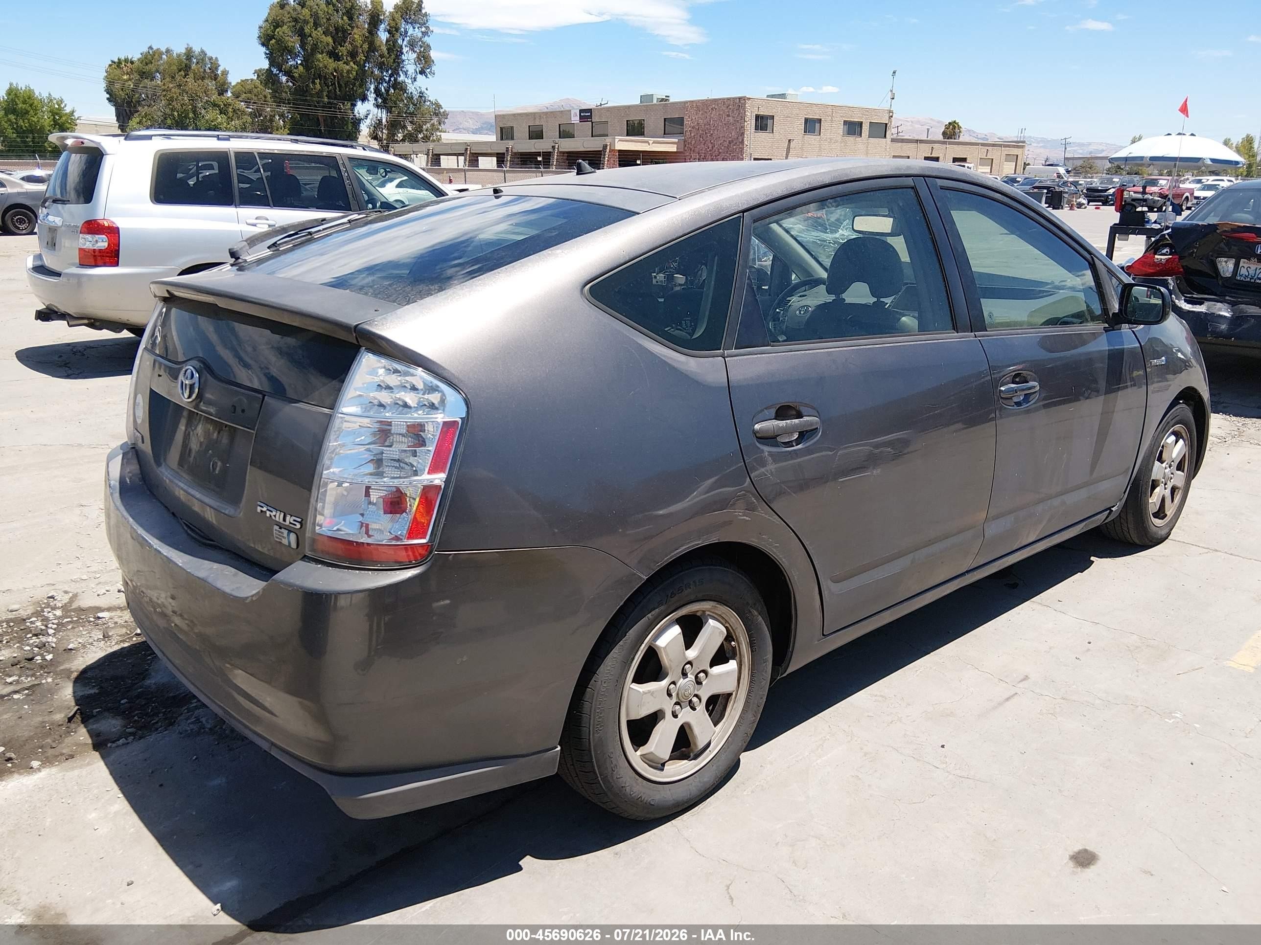 2008 Toyota Prius   Gray vin: JTDKB20U783405767