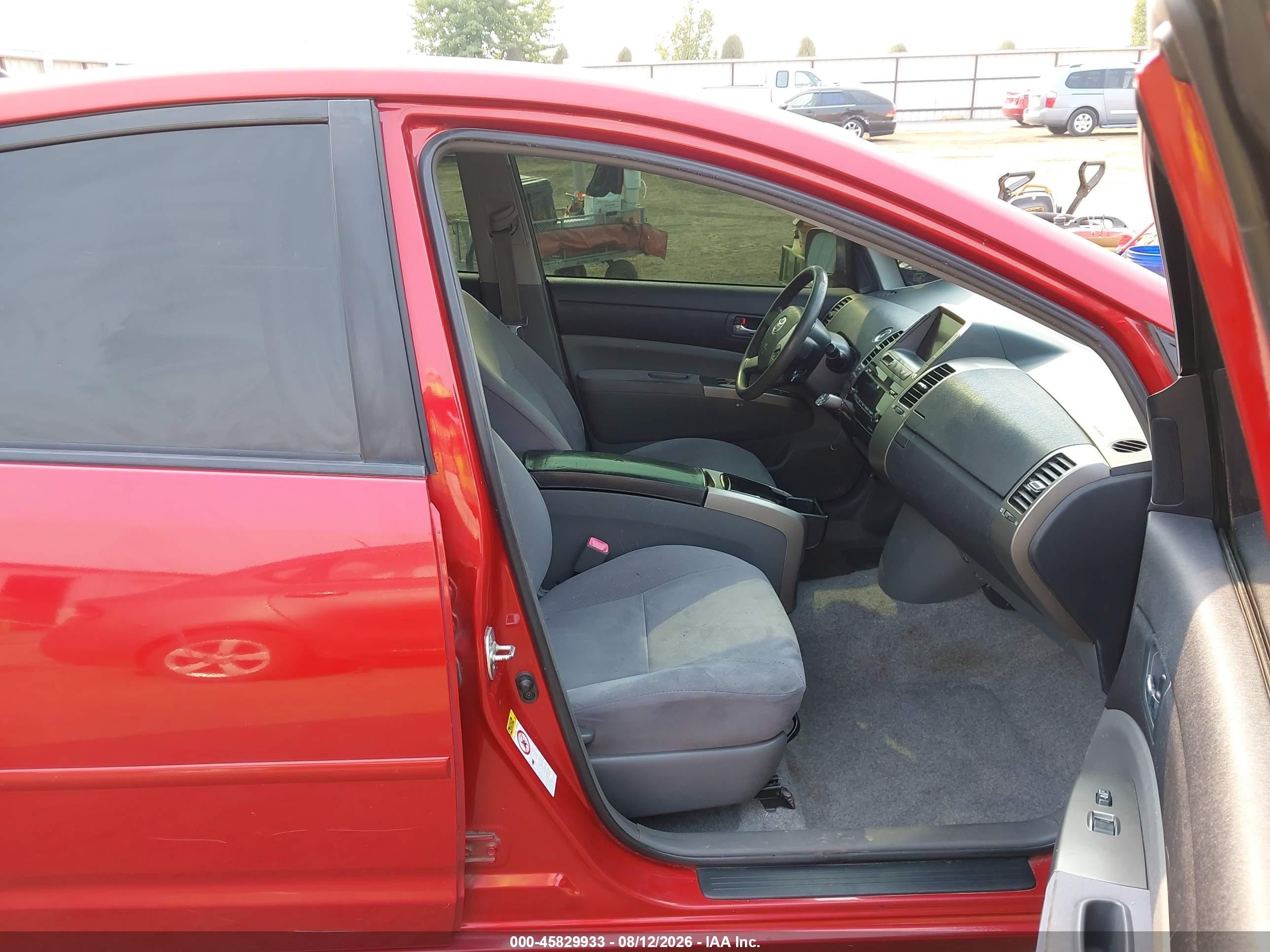 2008 Toyota Prius Red vin: JTDKB20U783409379