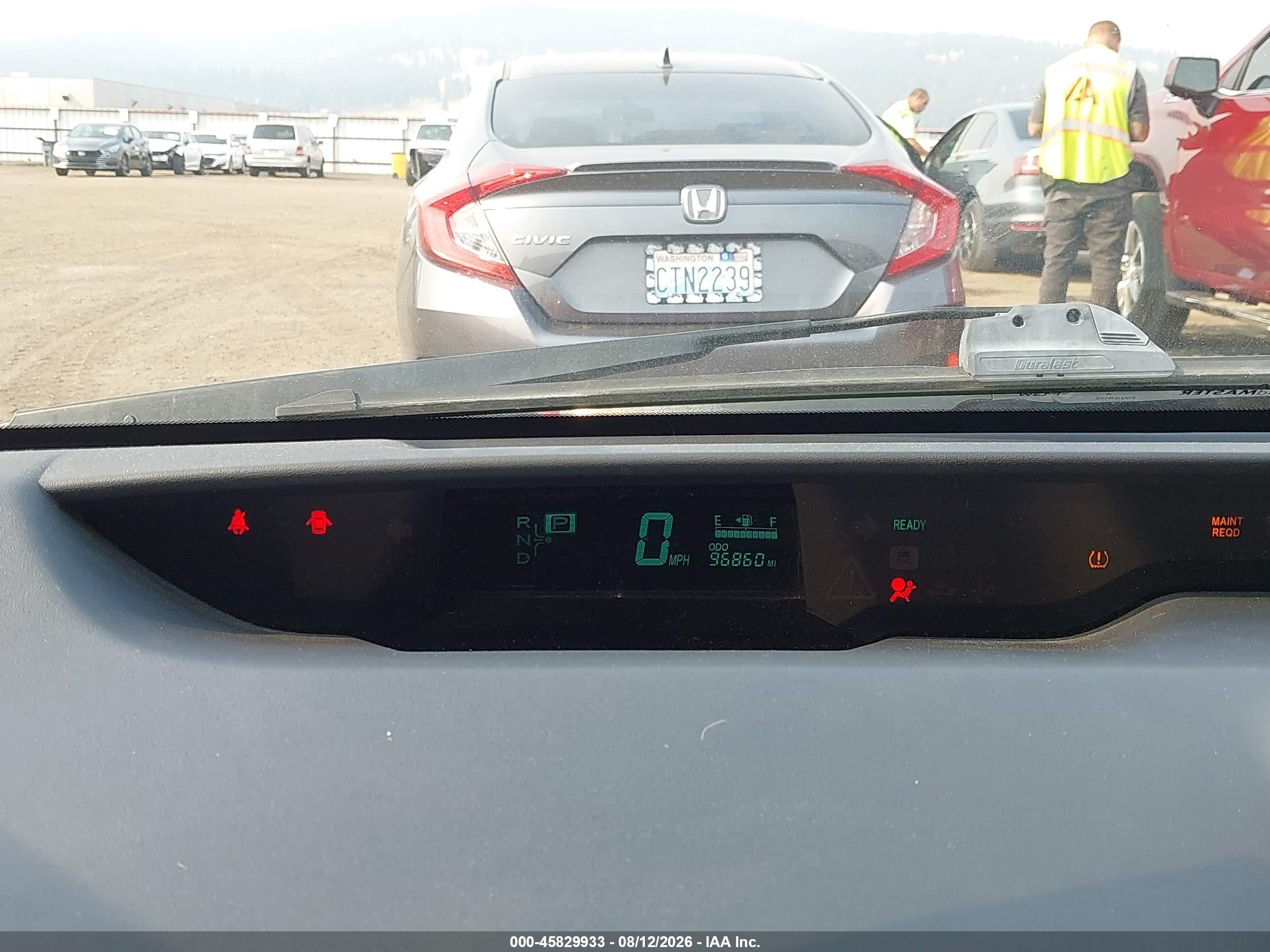 2008 Toyota Prius Red vin: JTDKB20U783409379