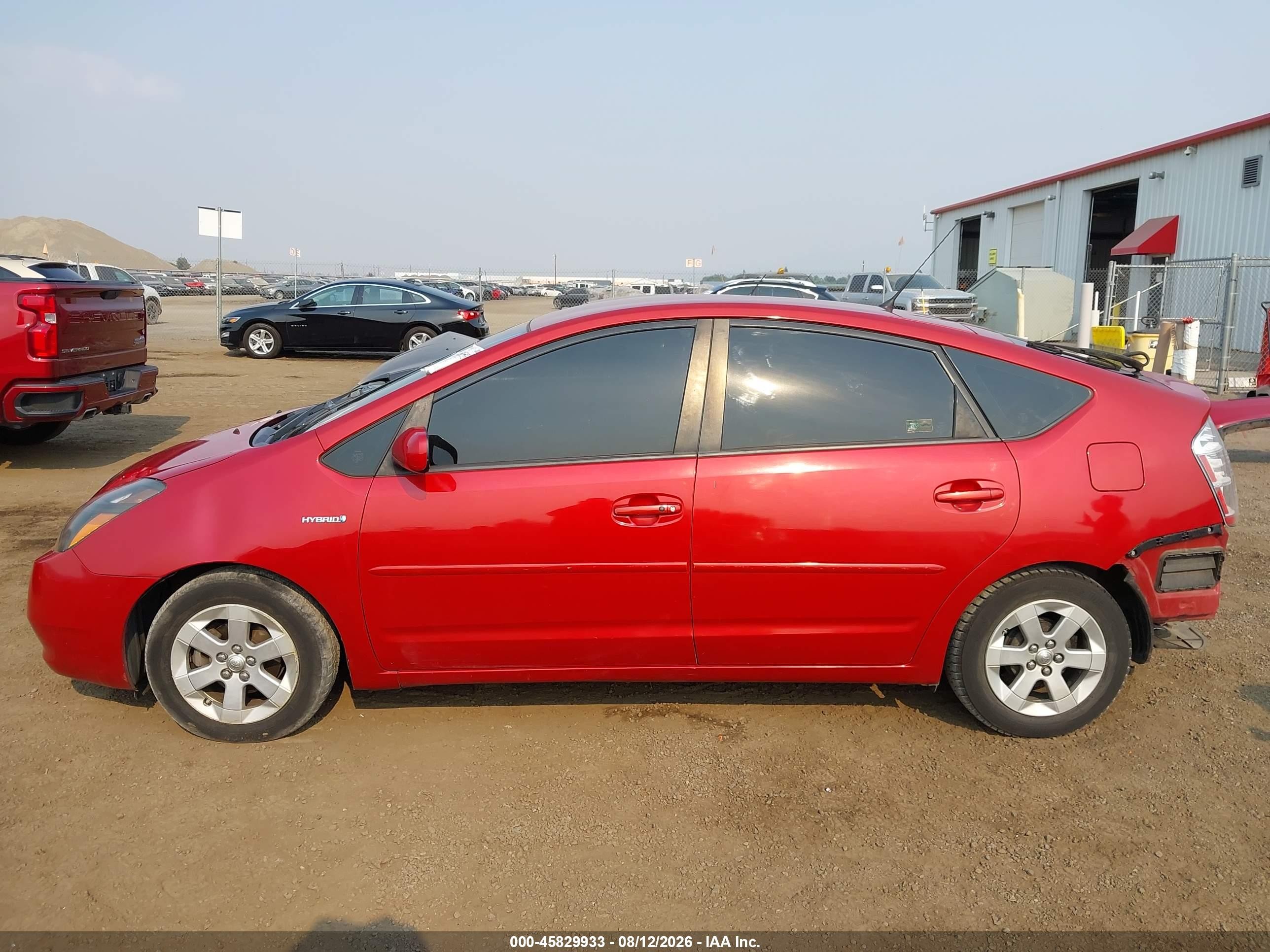 2008 Toyota Prius Red vin: JTDKB20U783409379