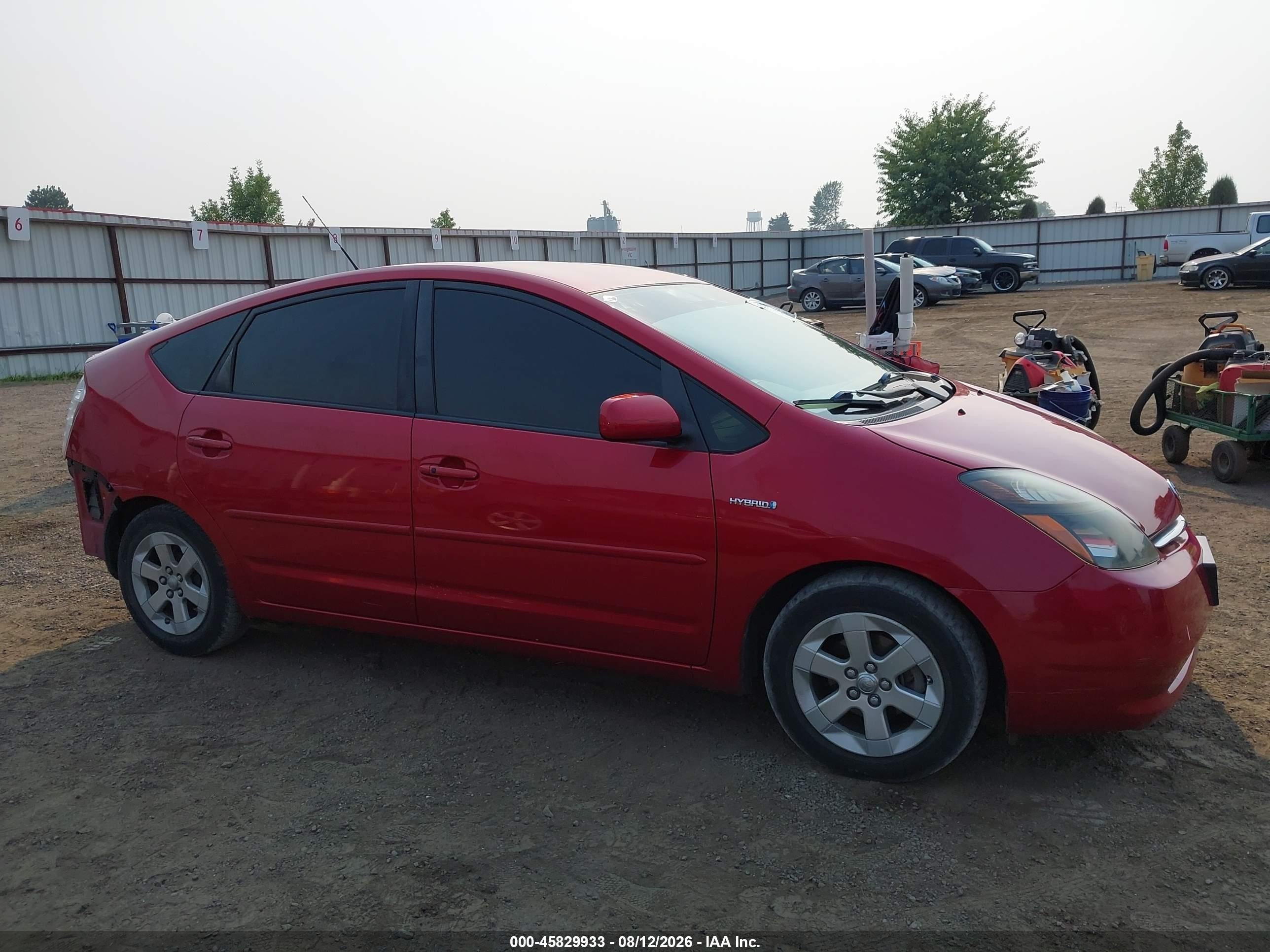 2008 Toyota Prius Red vin: JTDKB20U783409379