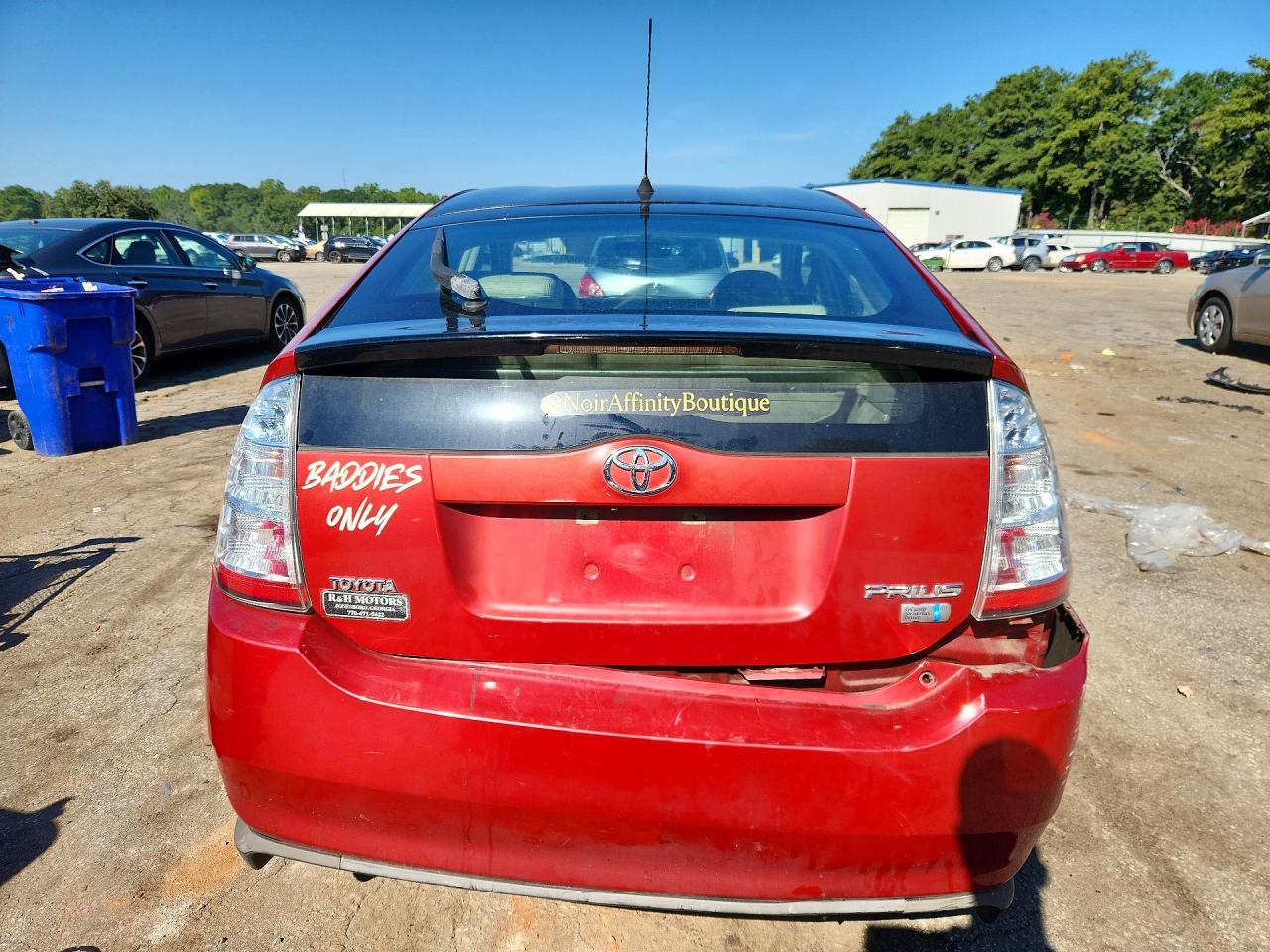 2008 Toyota Prius Base Red vin: JTDKB20U783430586