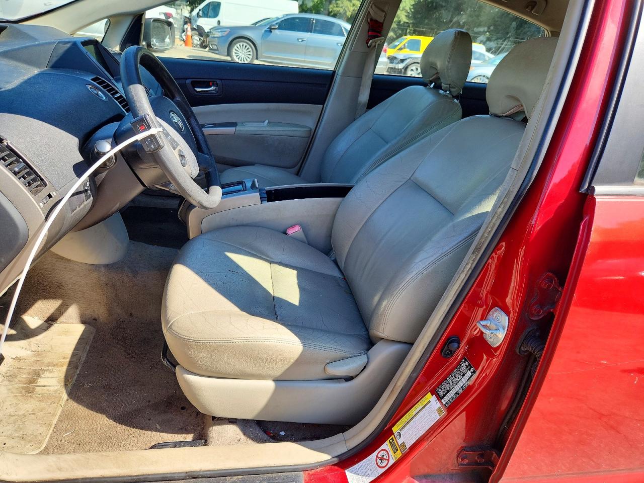 2008 Toyota Prius Base Red vin: JTDKB20U783430586