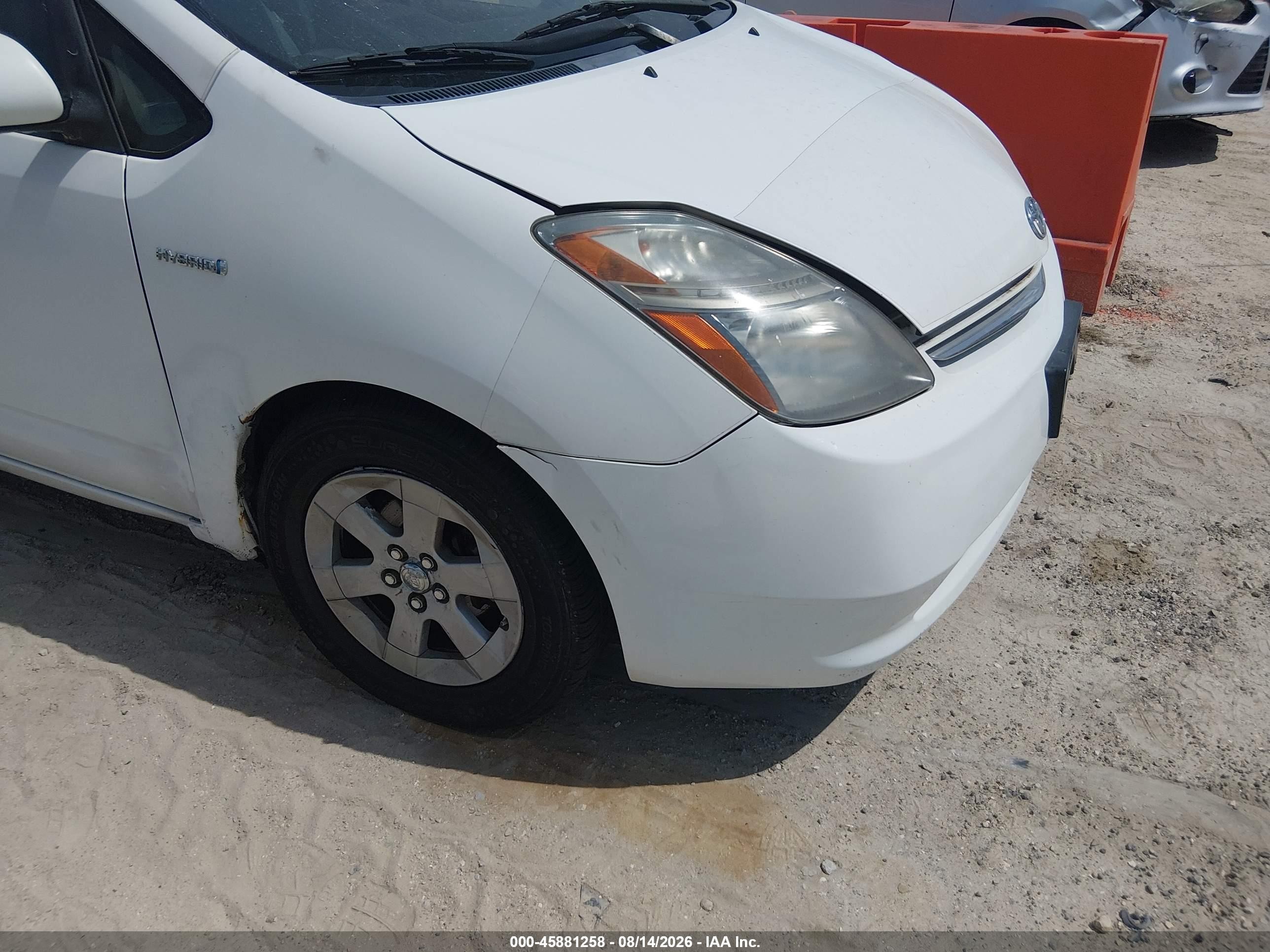 2008 Toyota Prius   White vin: JTDKB20U783451356