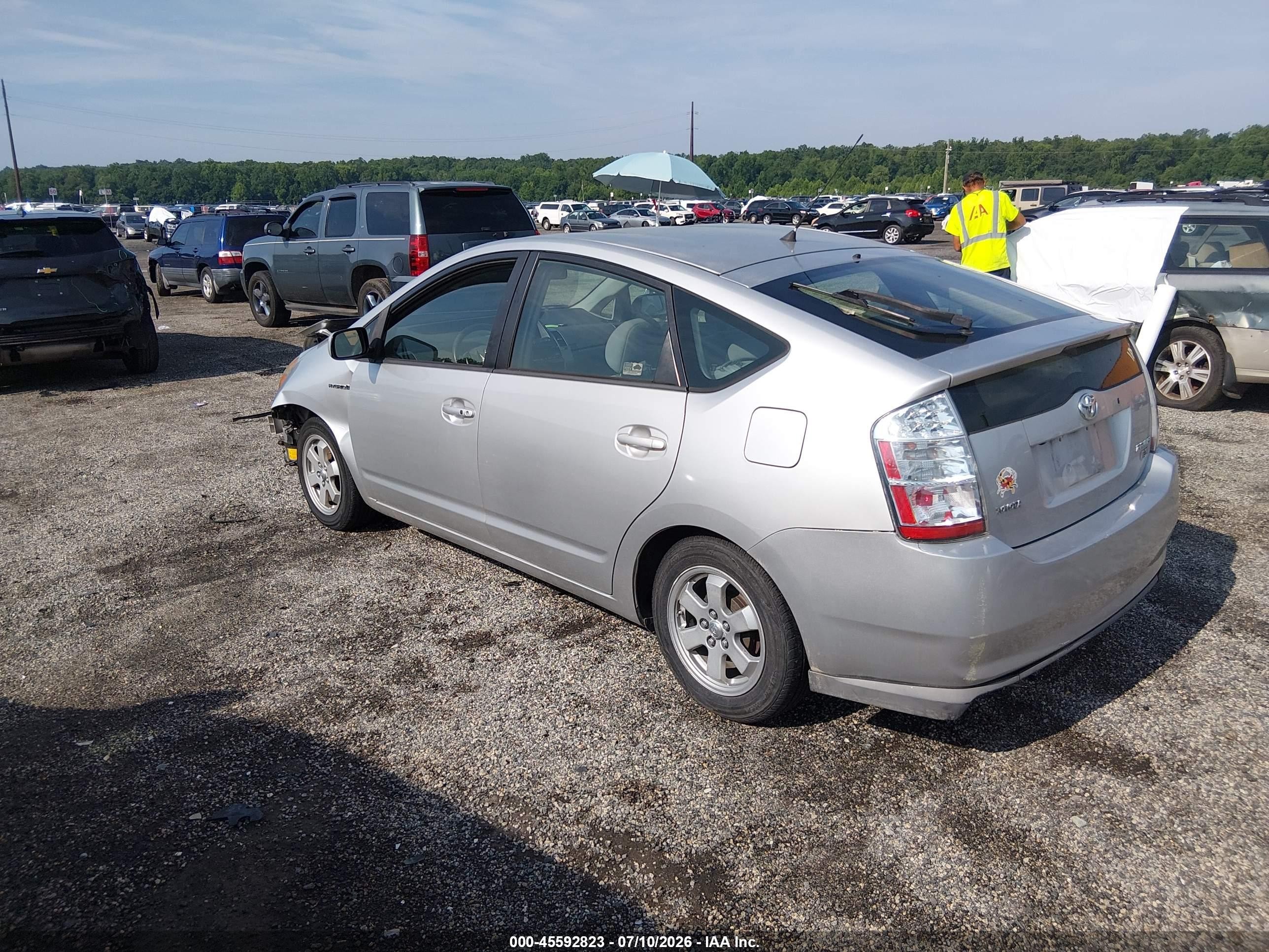 2008 Toyota Prius   Silver vin: JTDKB20U783462227