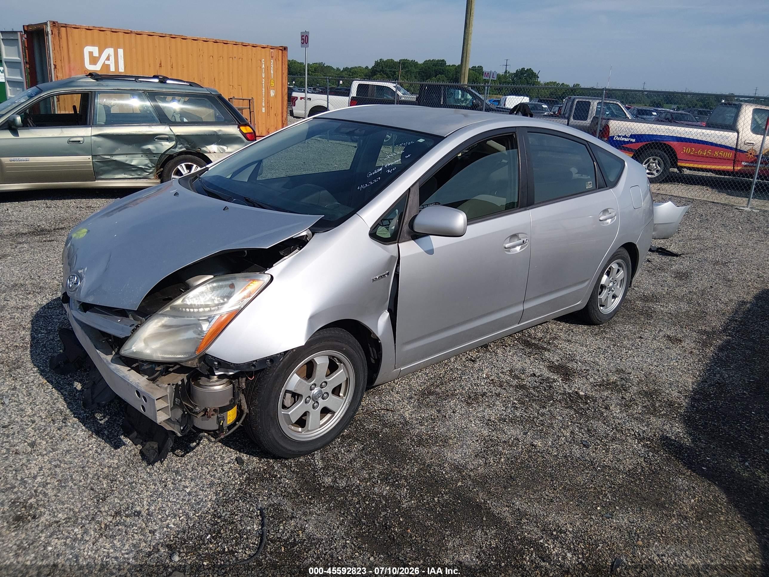 2008 Toyota Prius   Silver vin: JTDKB20U783462227