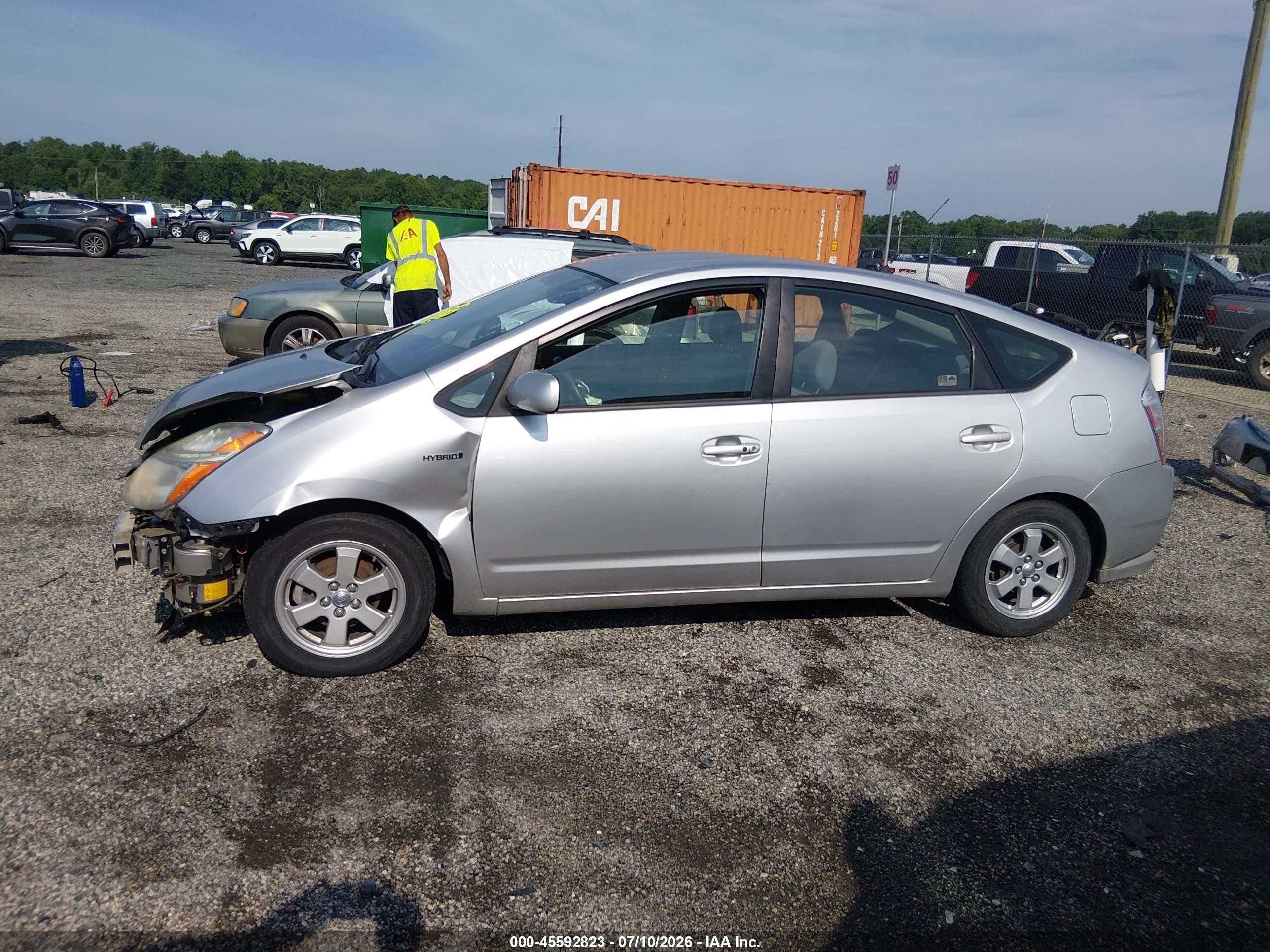 2008 Toyota Prius   Silver vin: JTDKB20U783462227