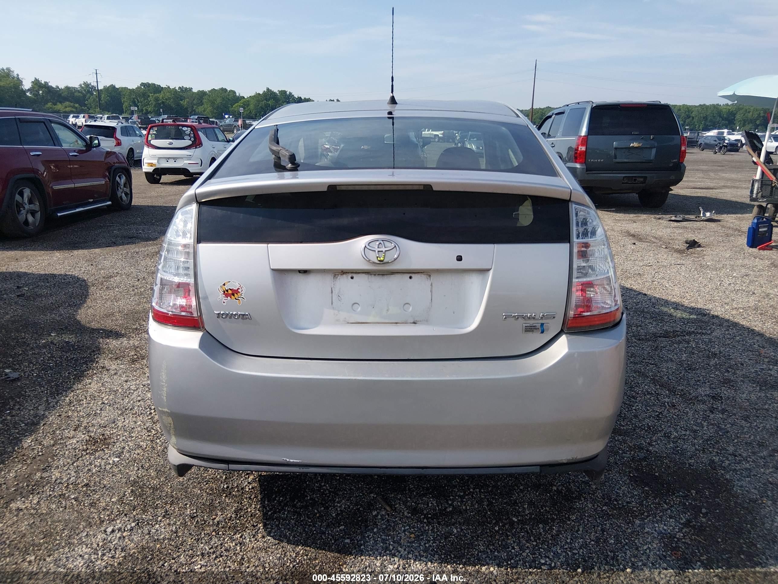 2008 Toyota Prius   Silver vin: JTDKB20U783462227