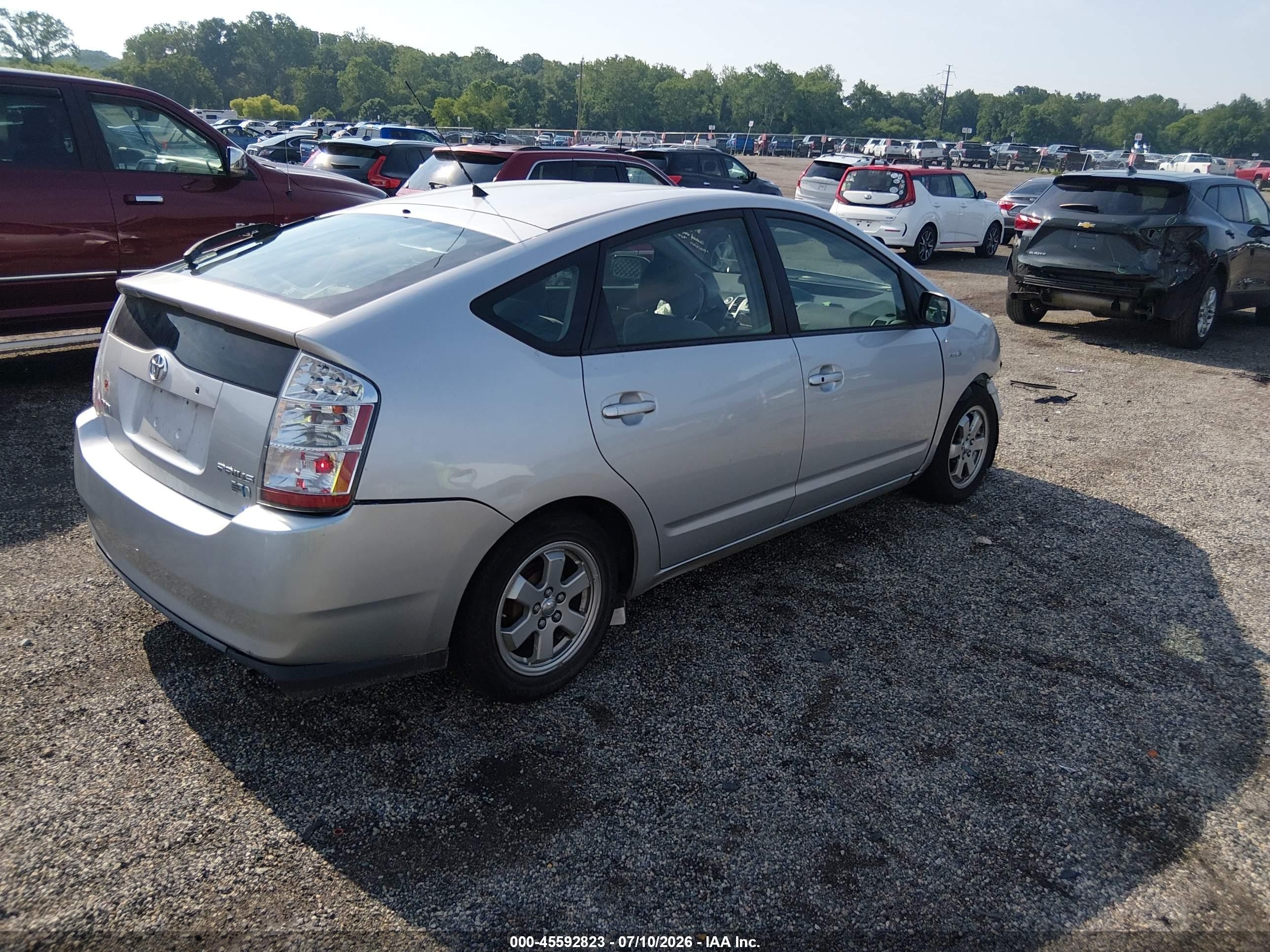 2008 Toyota Prius   Silver vin: JTDKB20U783462227