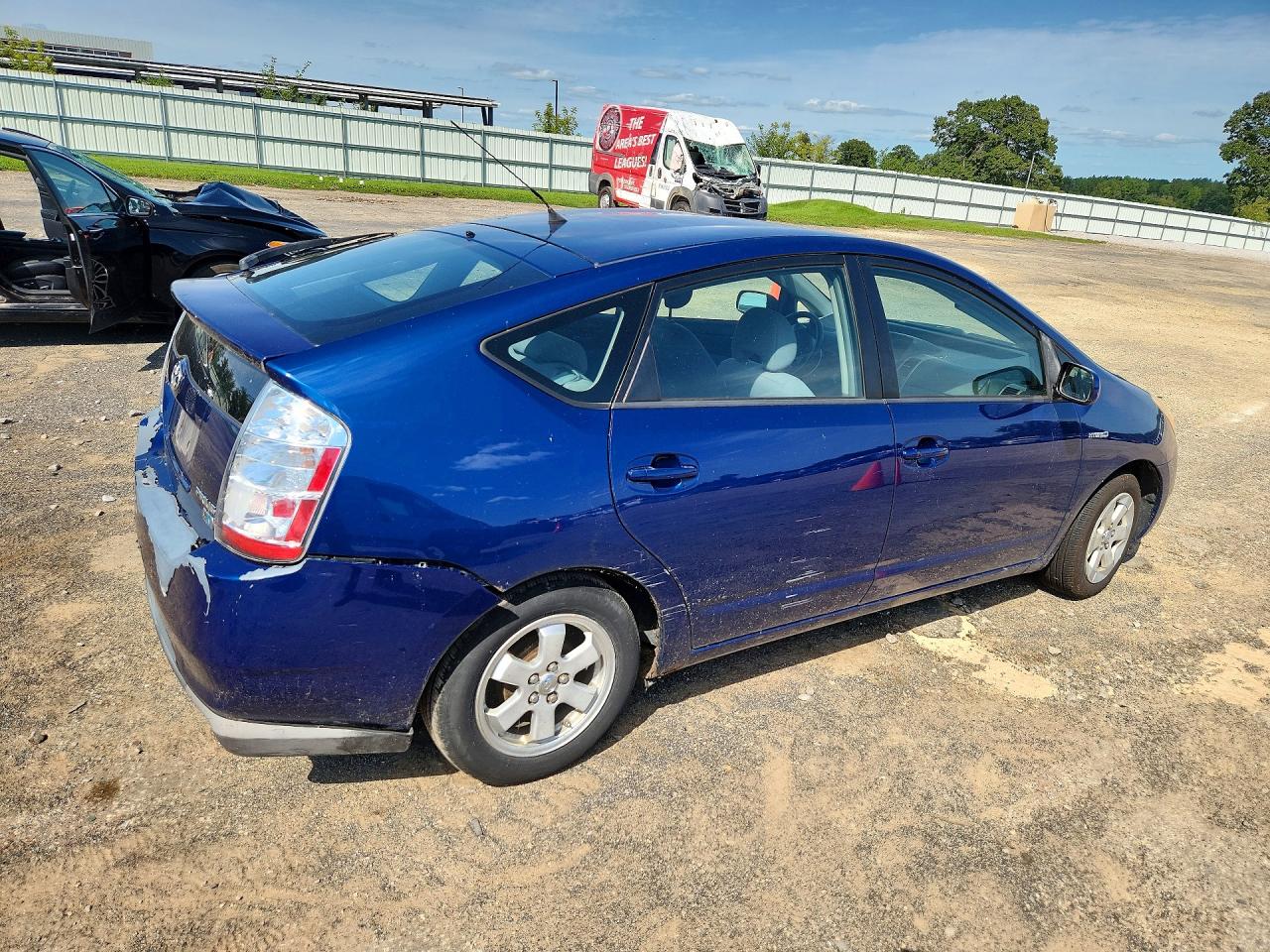 2008 Toyota Prius Base Blue vin: JTDKB20U787703244