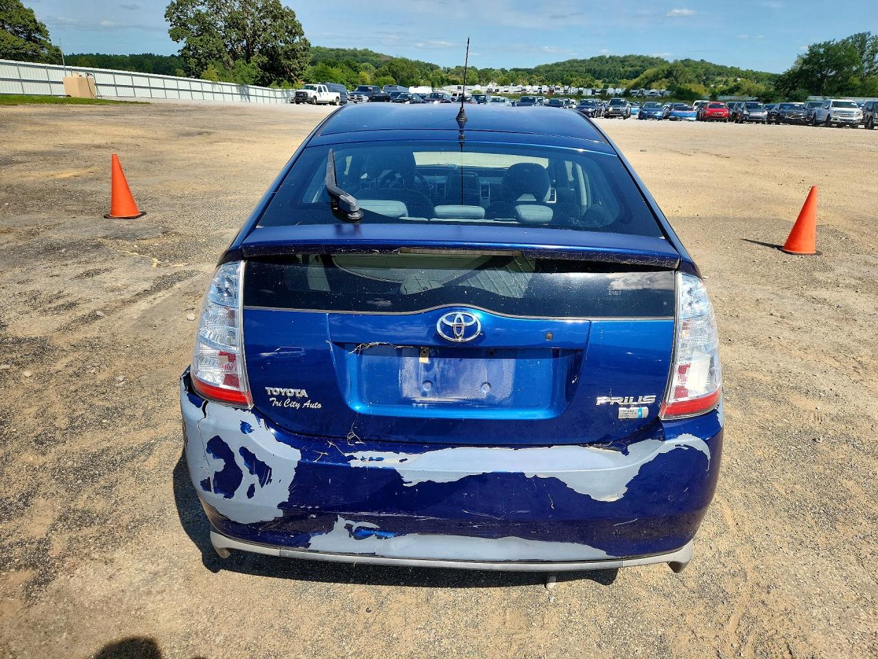 2008 Toyota Prius Base Blue vin: JTDKB20U787703244
