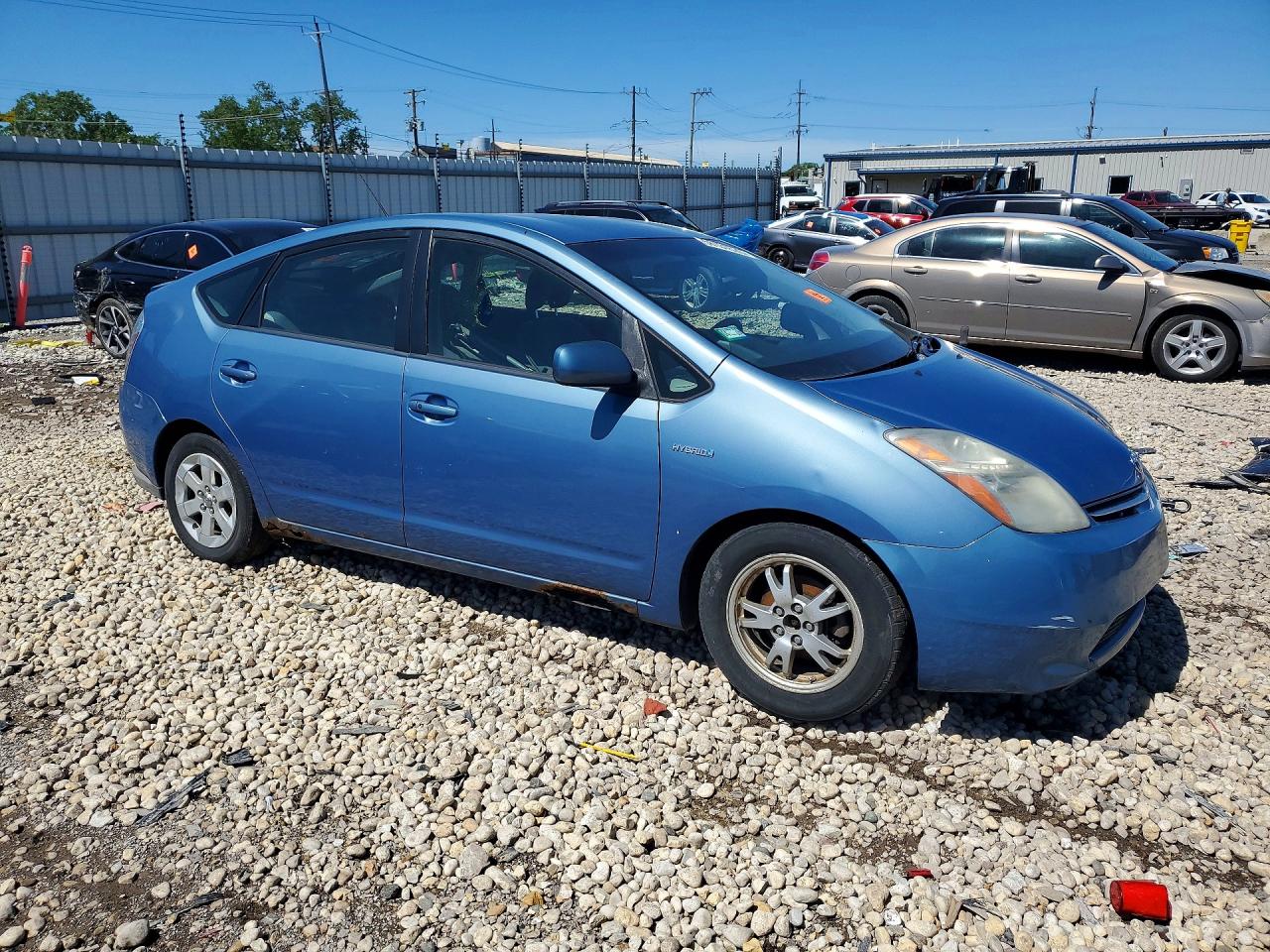 2008 Toyota Prius Base Blue vin: JTDKB20U787703406