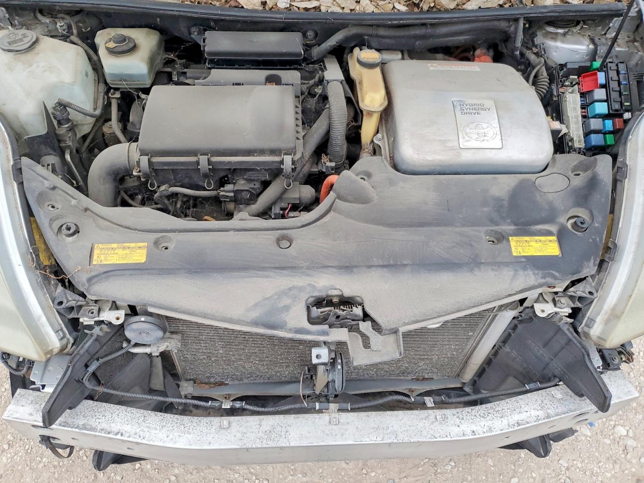 2008 Toyota Prius Base Silver vin: JTDKB20U787728547