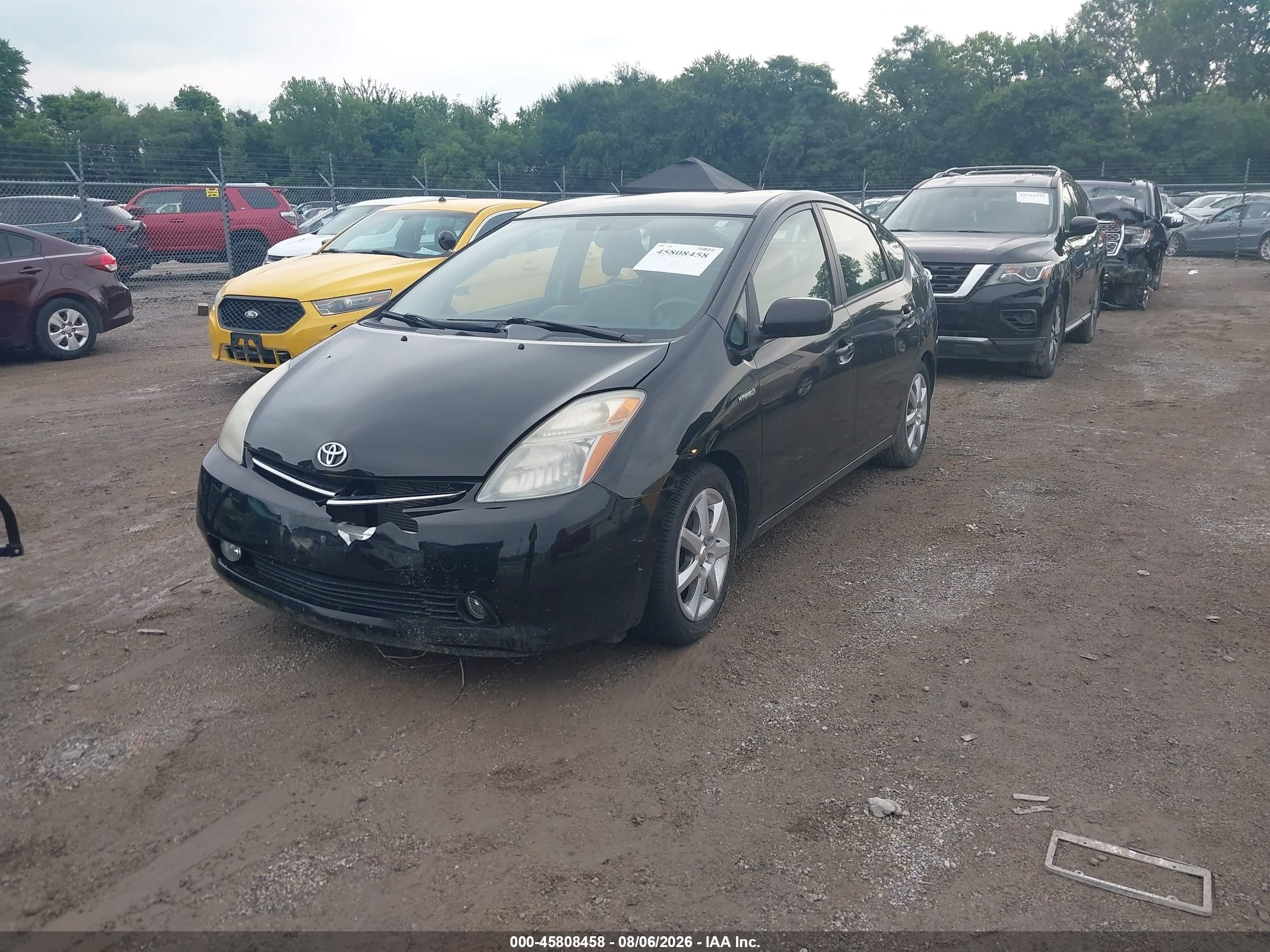 2008 Toyota Prius Touring Black vin: JTDKB20U787733652