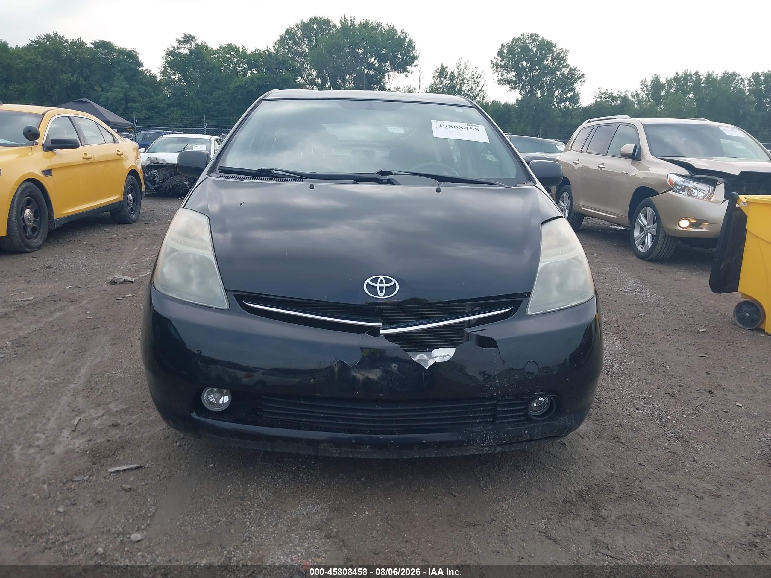 2008 Toyota Prius Touring Black vin: JTDKB20U787733652