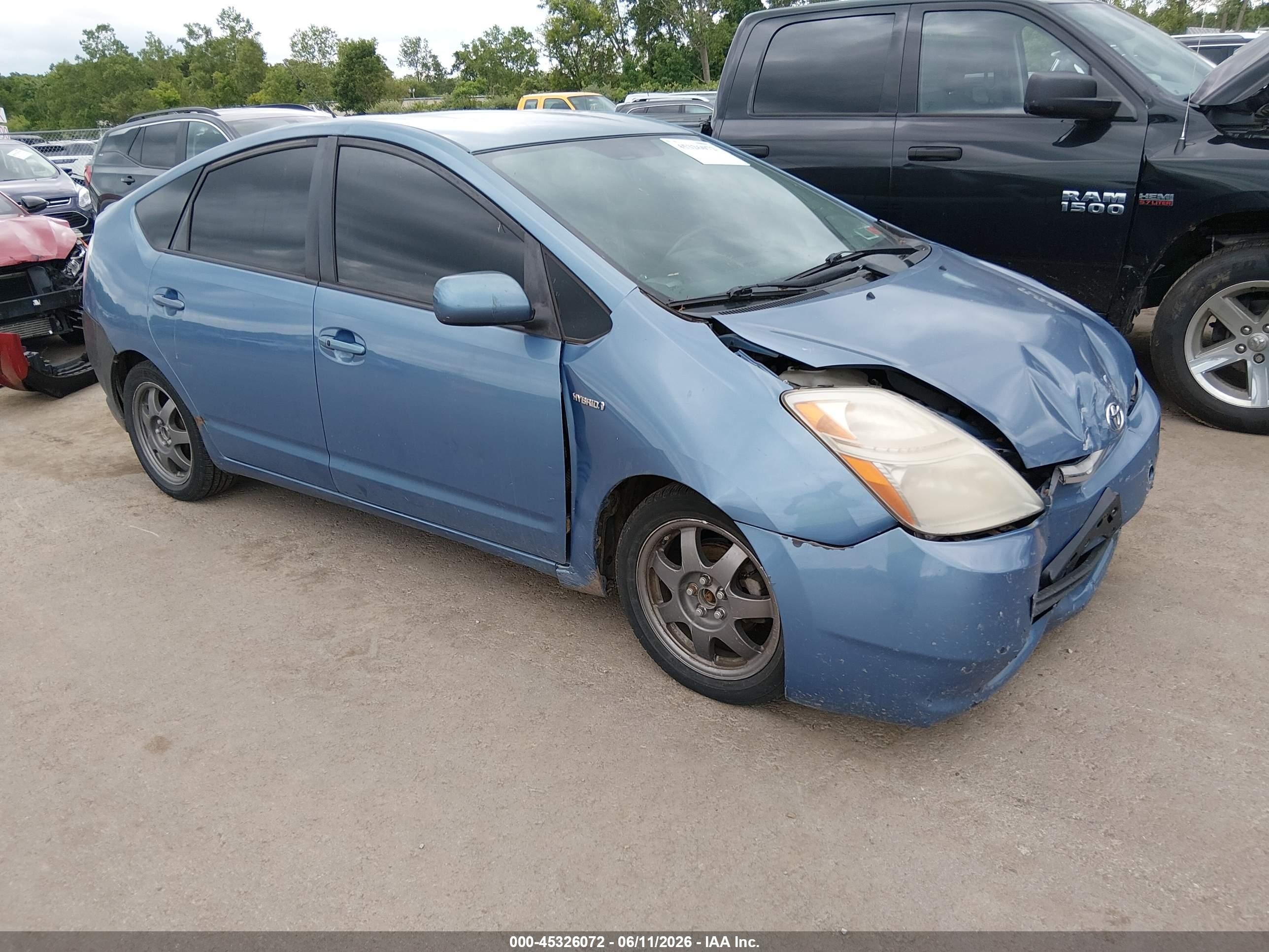 2008 Toyota Prius Touring Blue vin: JTDKB20U787759796