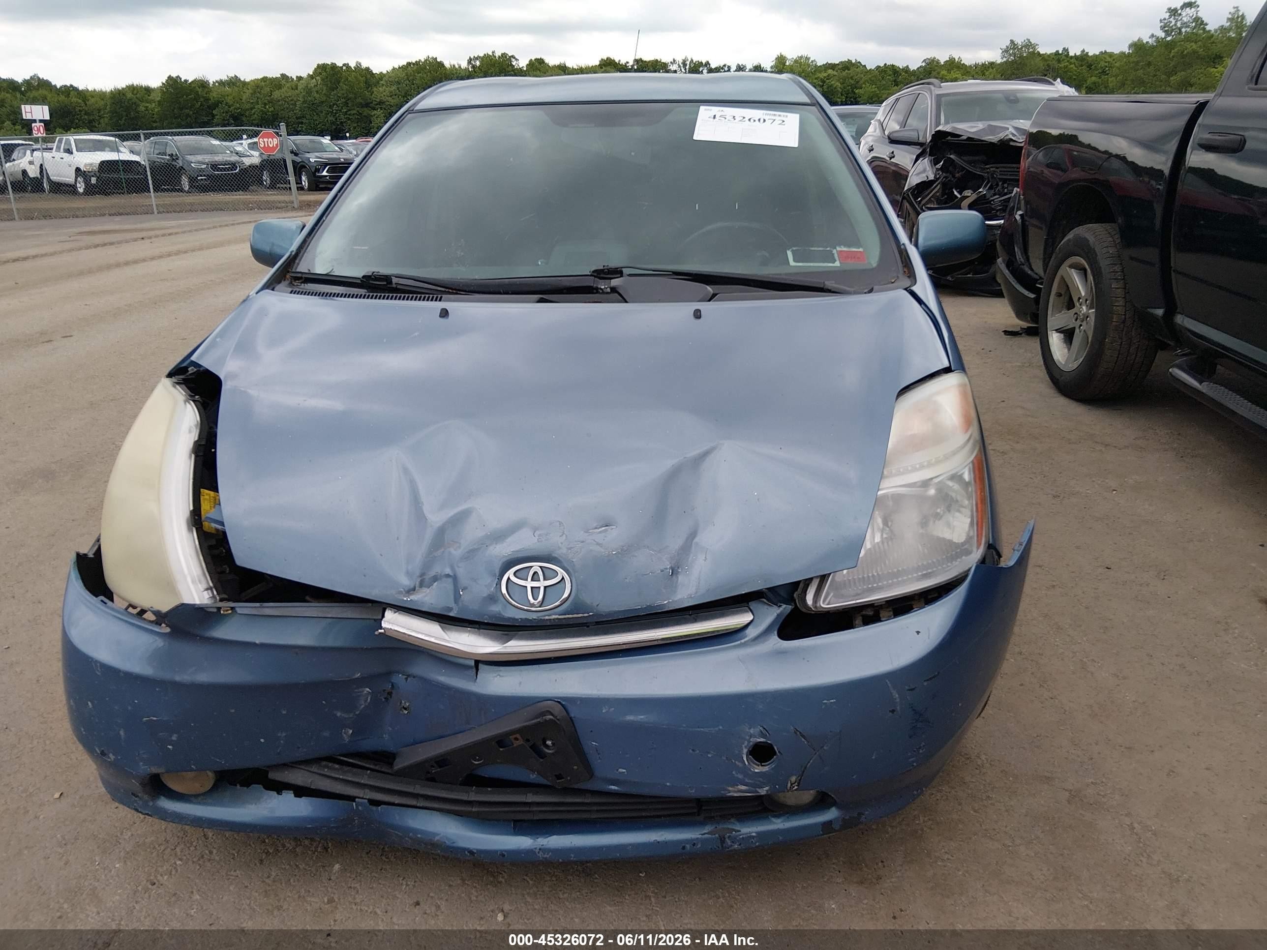2008 Toyota Prius Touring Blue vin: JTDKB20U787759796