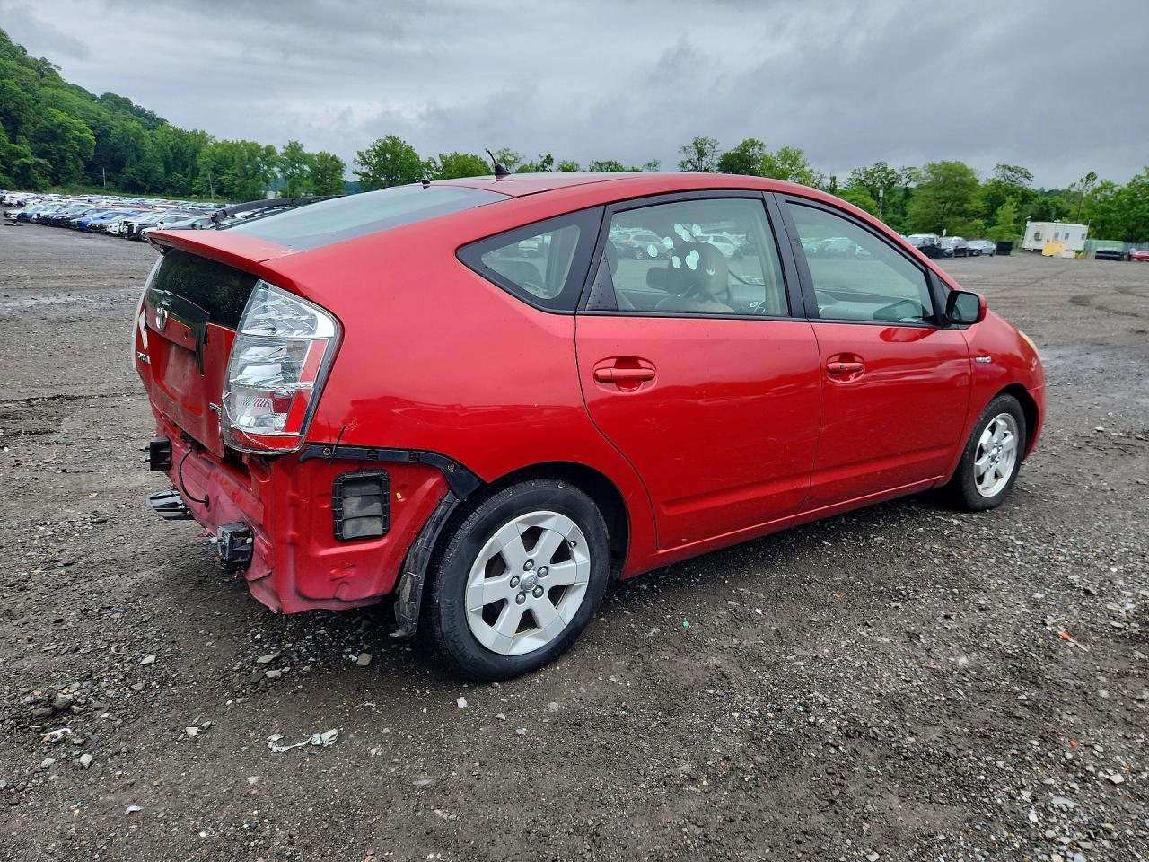 2008 Toyota Prius Base Red vin: JTDKB20U787780793