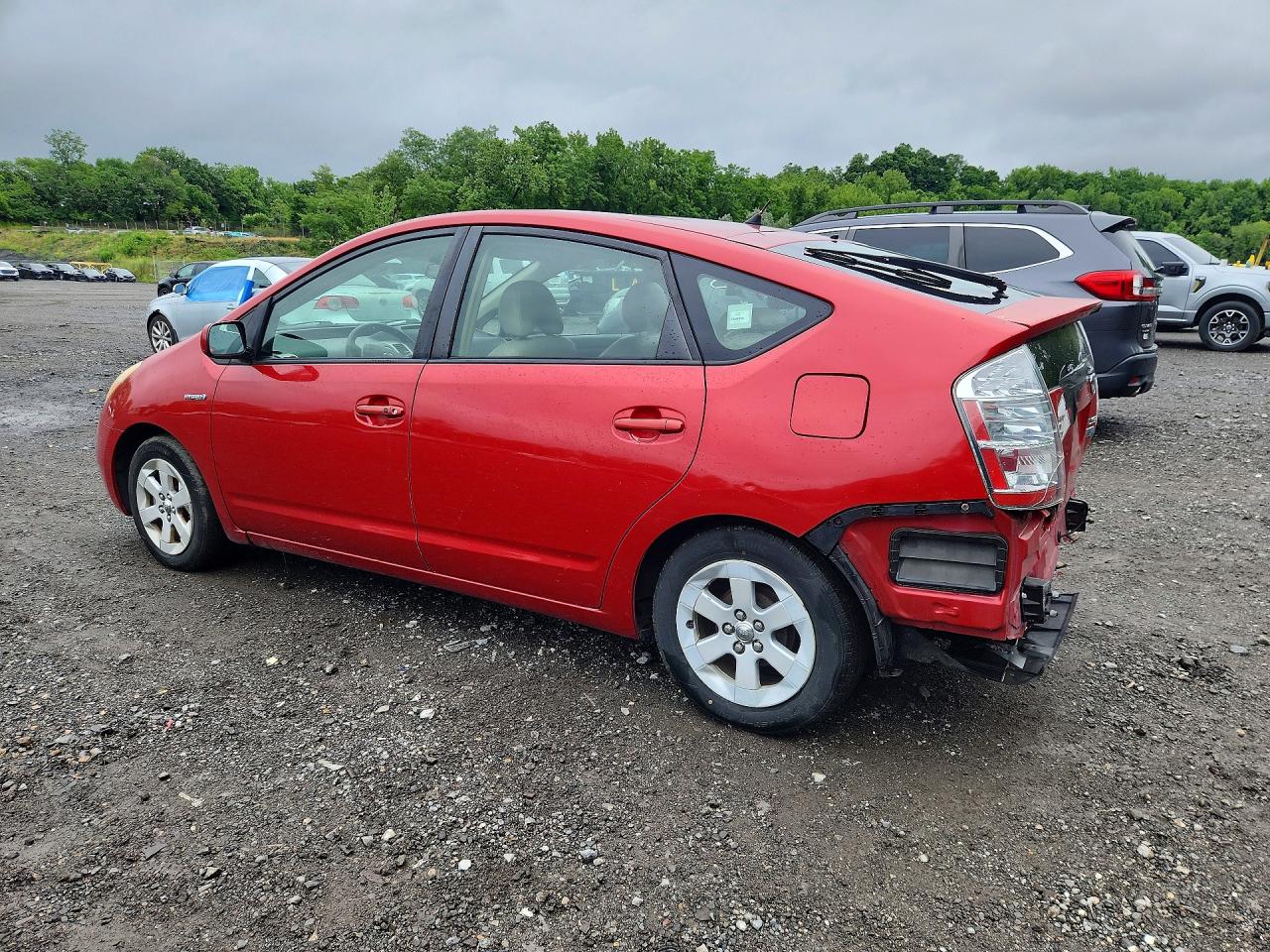 2008 Toyota Prius Base Red vin: JTDKB20U787780793