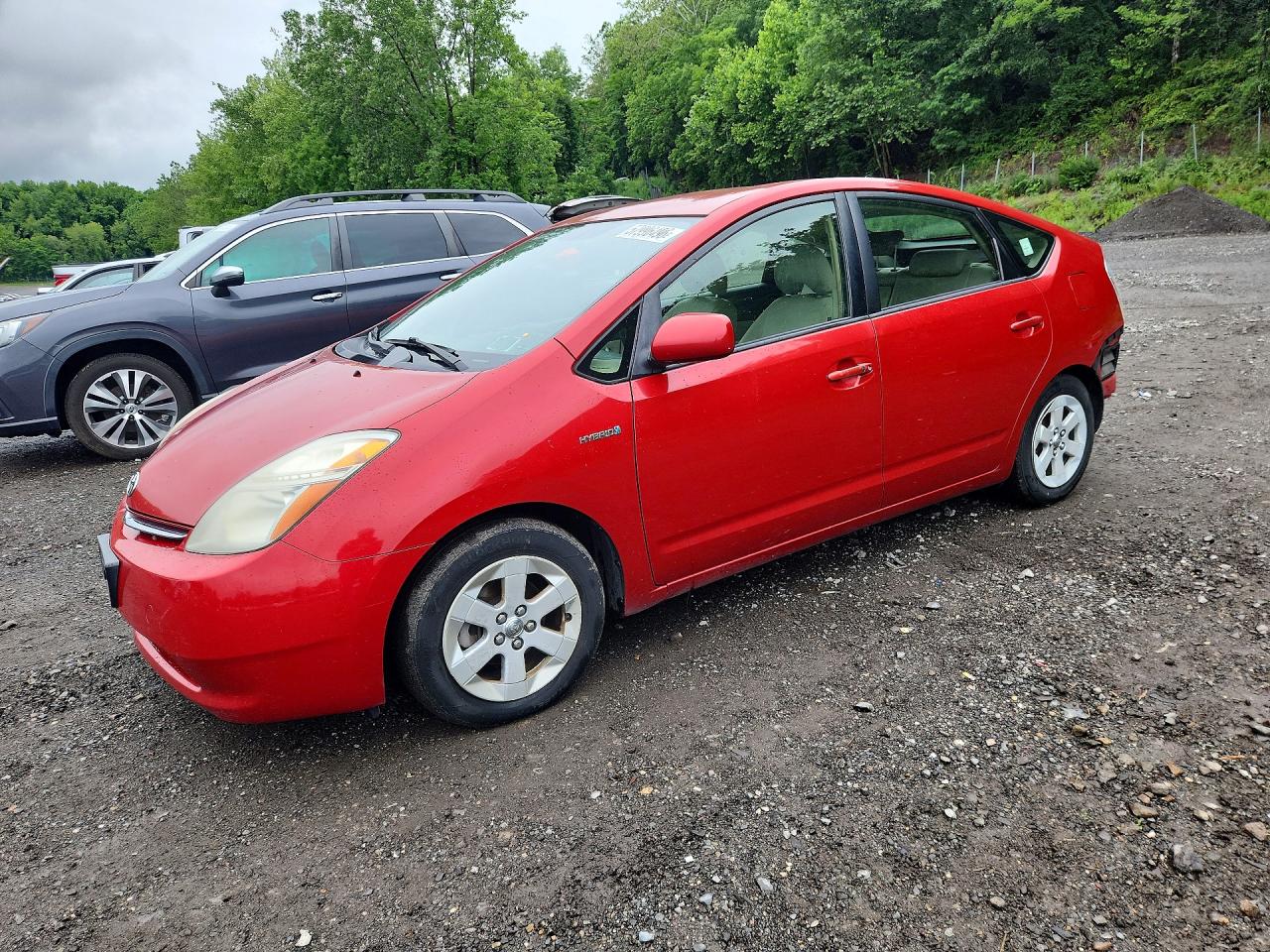 2008 Toyota Prius Base Red vin: JTDKB20U787780793