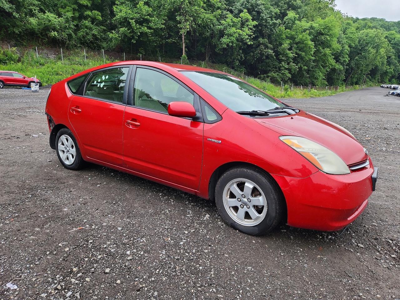 2008 Toyota Prius Base Red vin: JTDKB20U787780793