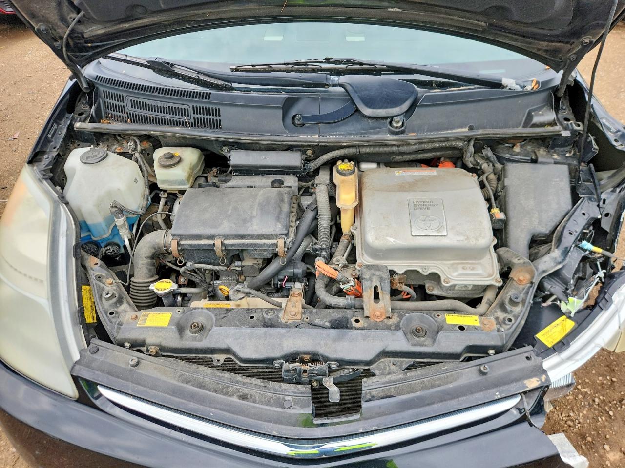 2008 Toyota Prius Base Black vin: JTDKB20U787780910
