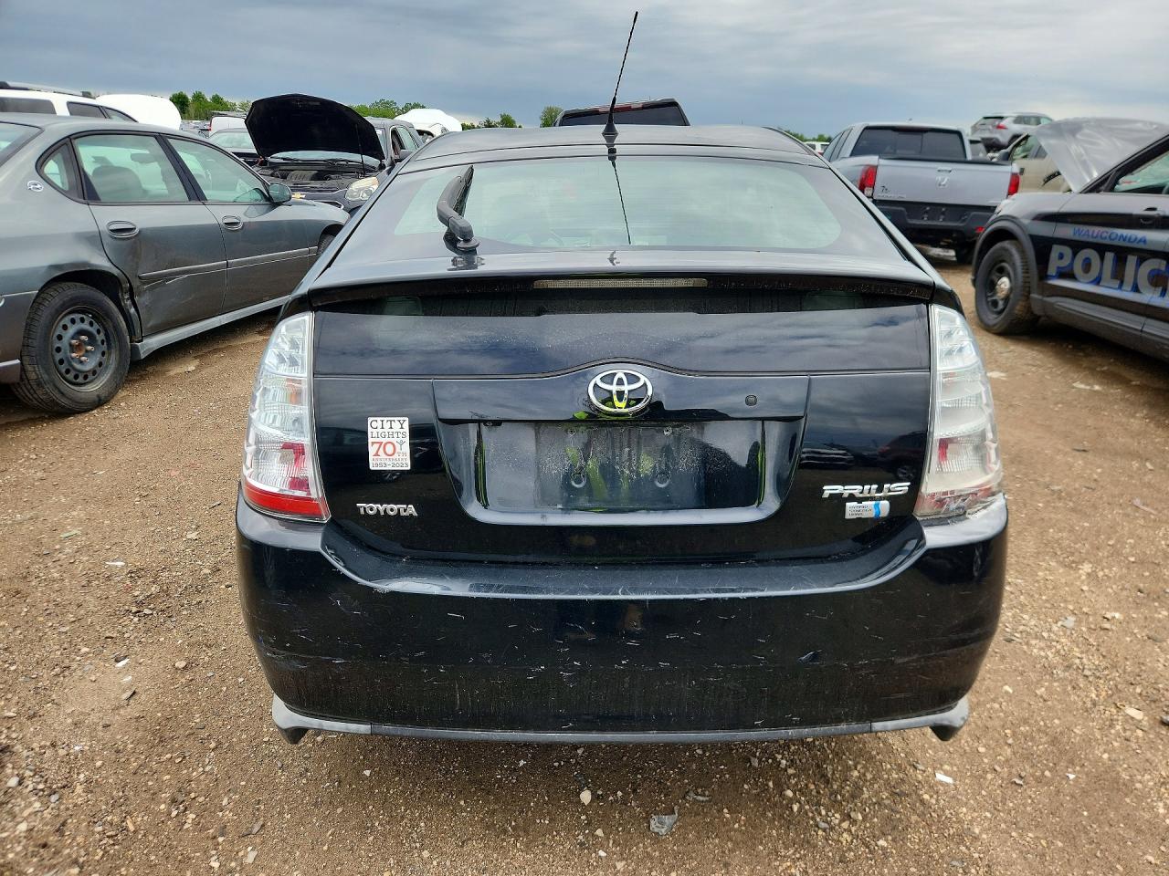 2008 Toyota Prius Base Black vin: JTDKB20U787780910