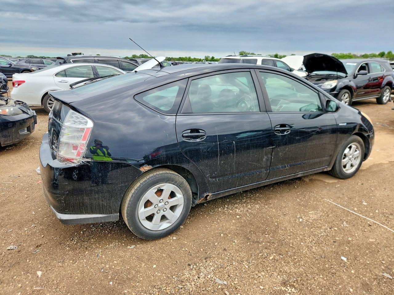 2008 Toyota Prius Base Black vin: JTDKB20U787780910