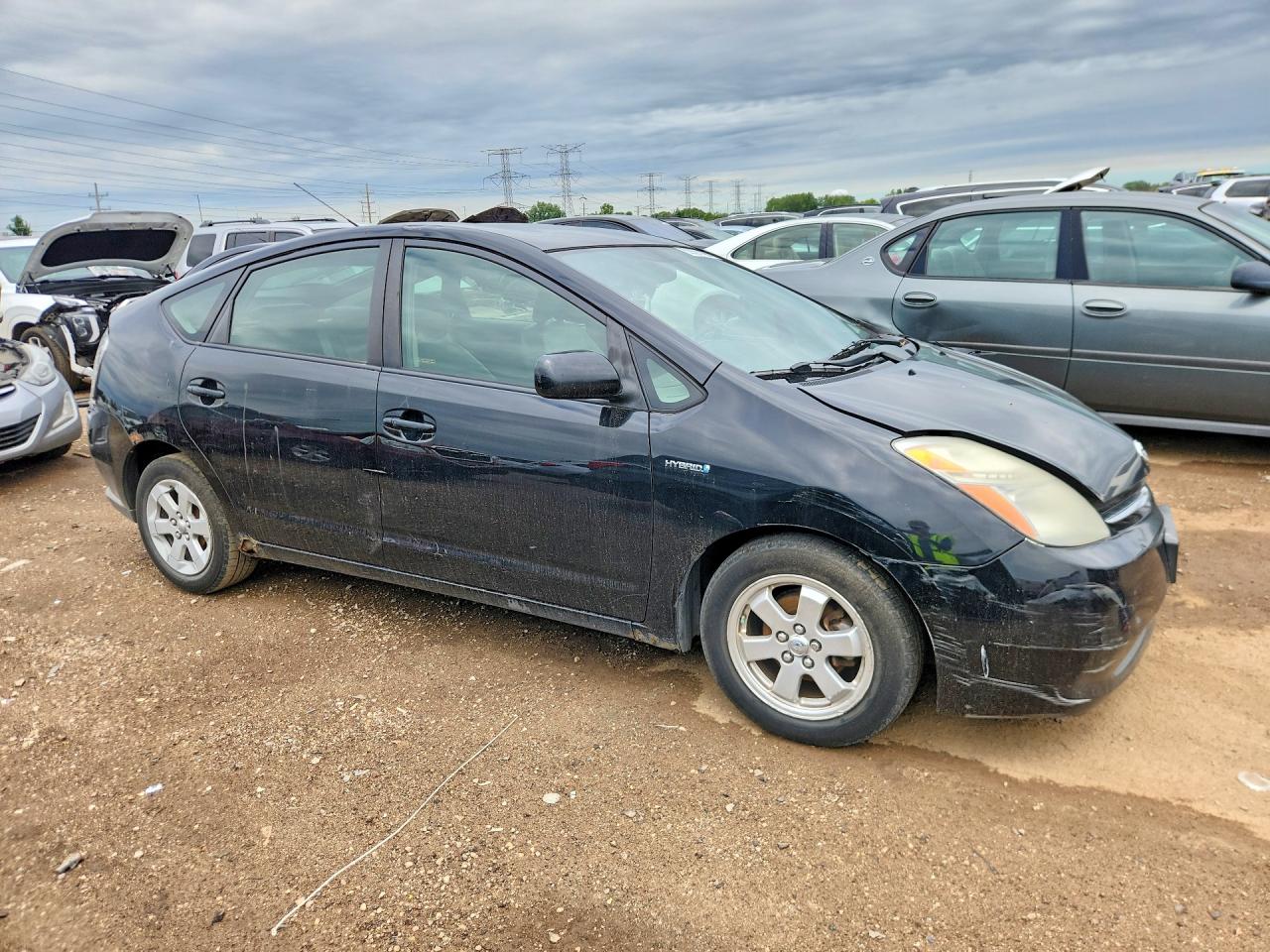 2008 Toyota Prius Base Black vin: JTDKB20U787780910