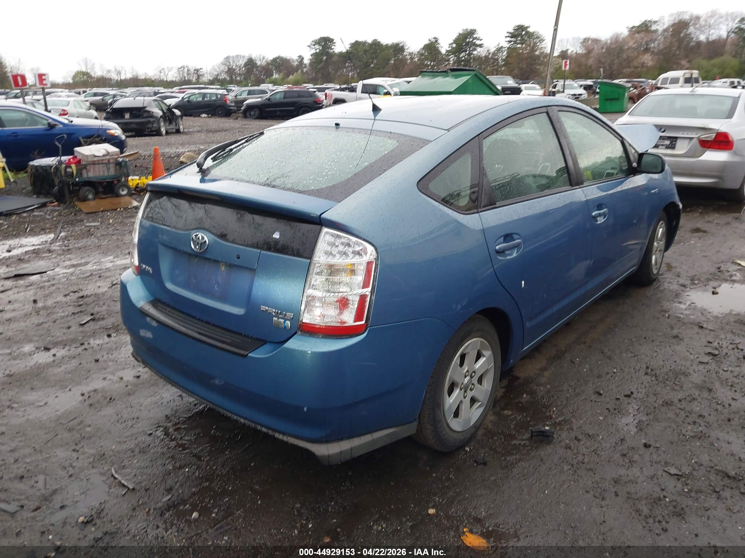 2008 Toyota Prius   Light Blue vin: JTDKB20U787781166