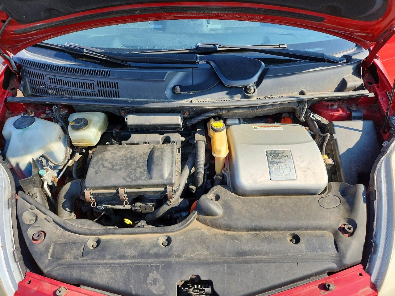 2008 Toyota Prius Base Red vin: JTDKB20U787815669