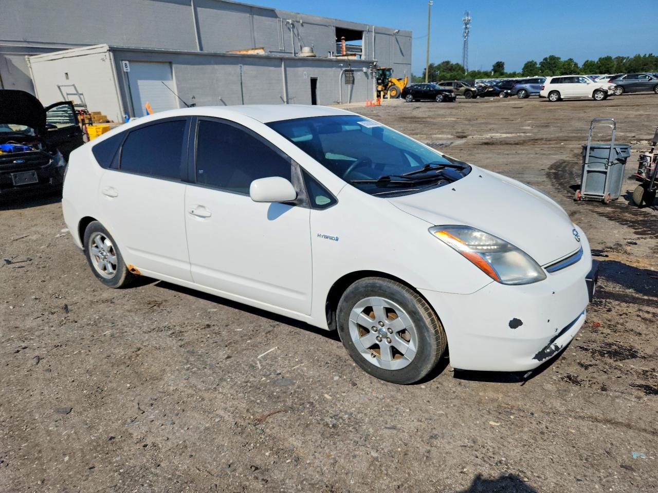 2009 Toyota Prius Base White vin: JTDKB20U793497125