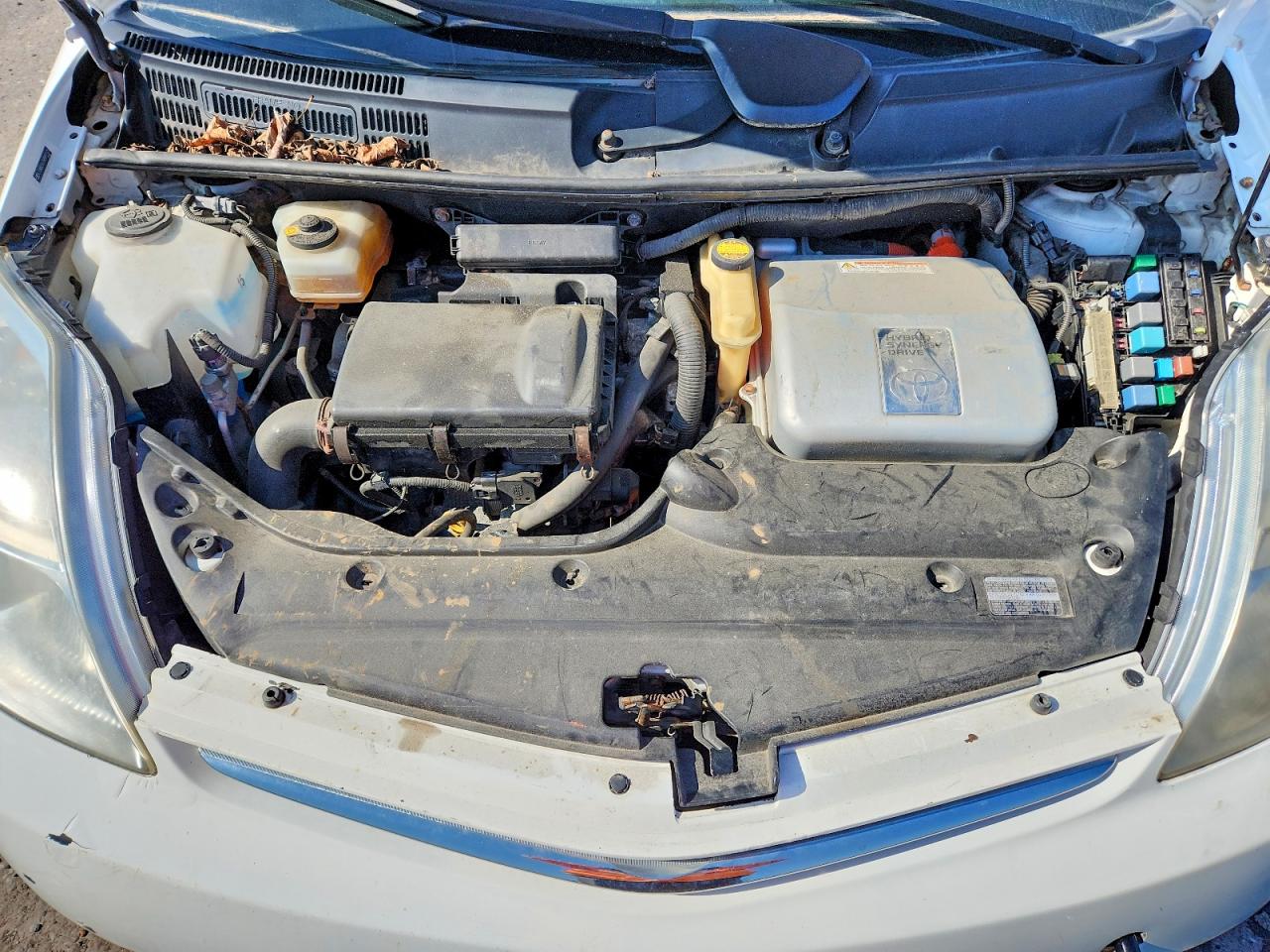 2009 Toyota Prius Base White vin: JTDKB20U793497125