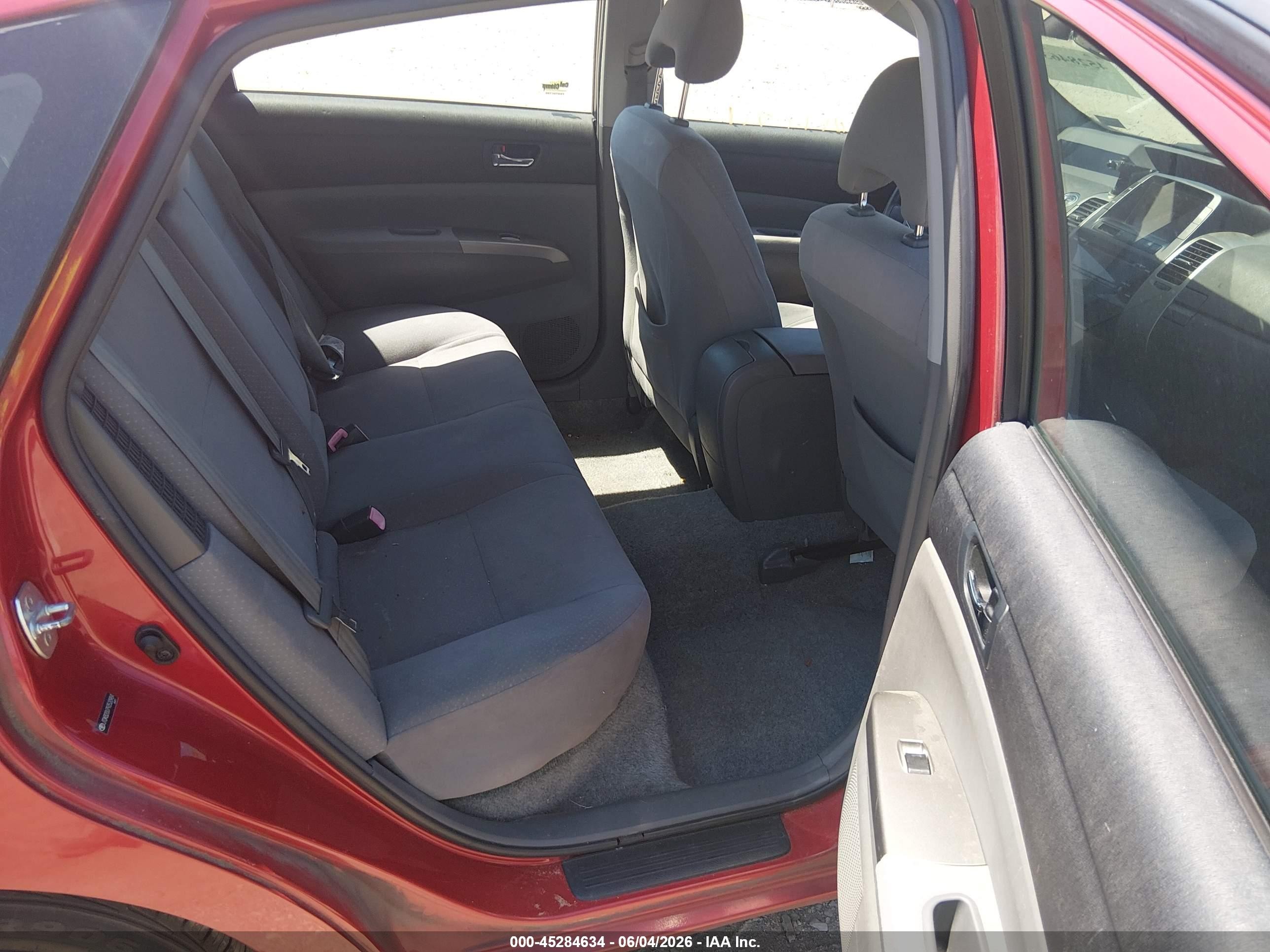 2009 Toyota Prius Красный vin: JTDKB20U793520984