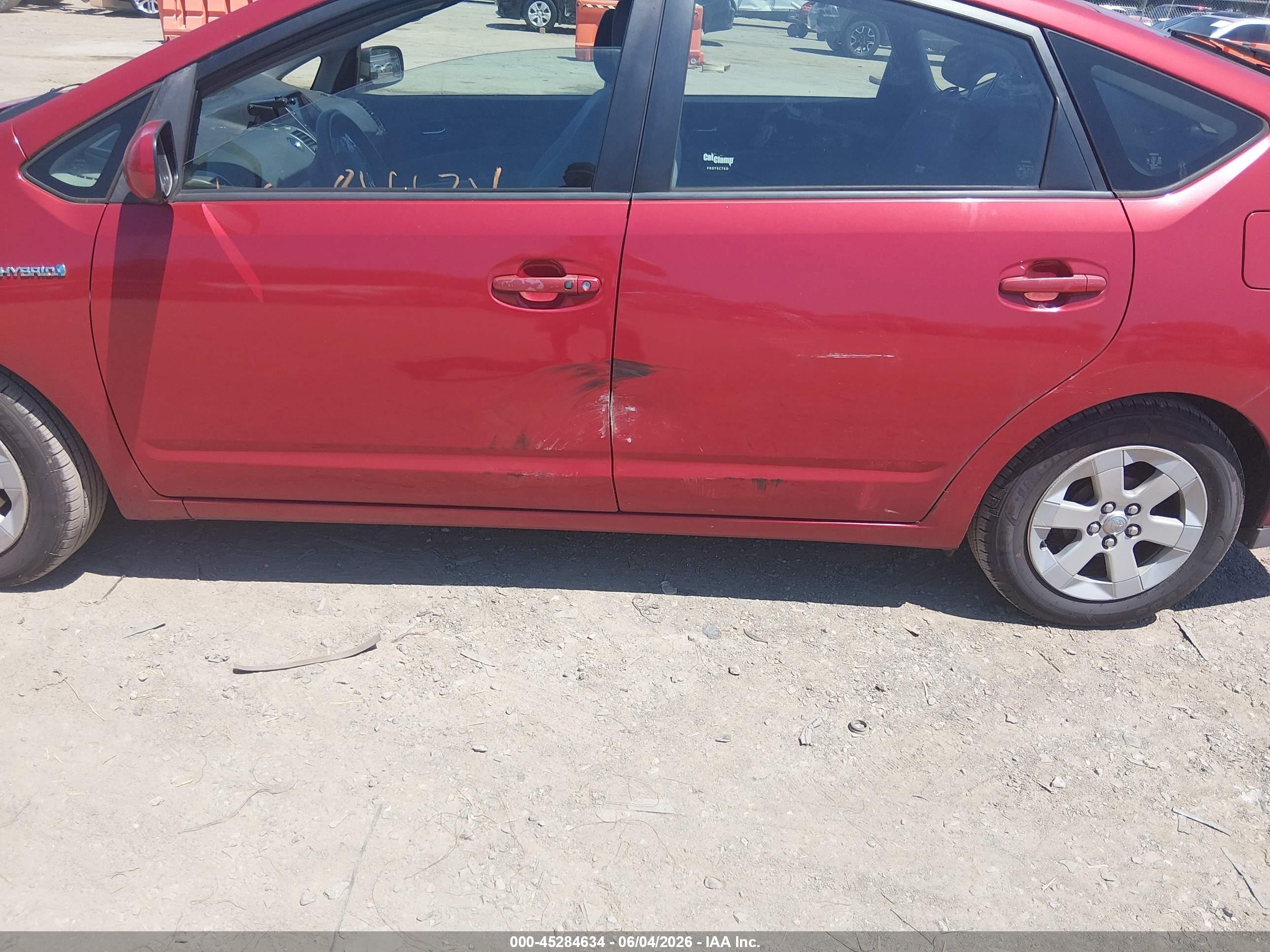 2009 Toyota Prius Красный vin: JTDKB20U793520984