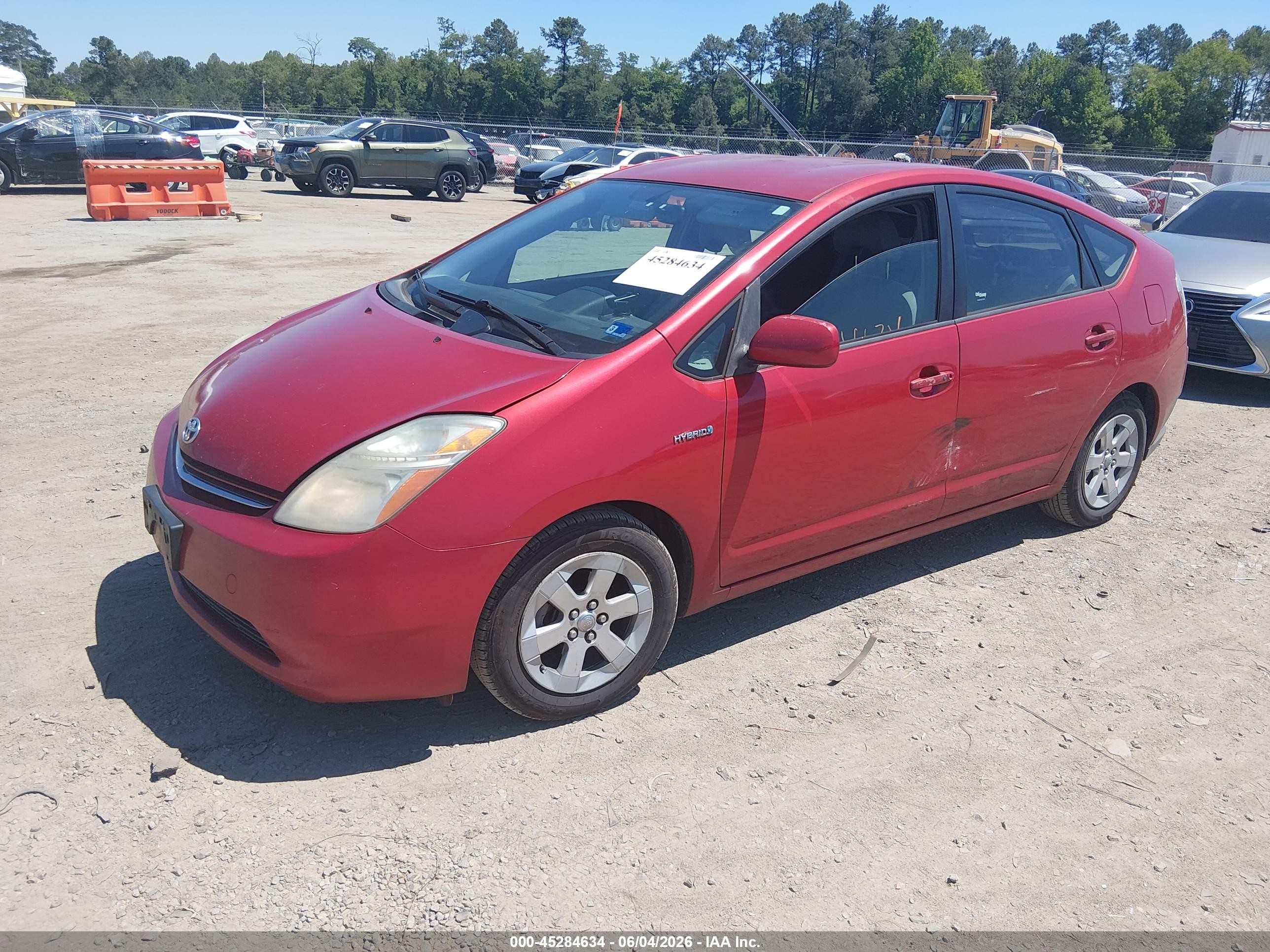 2009 Toyota Prius Красный vin: JTDKB20U793520984