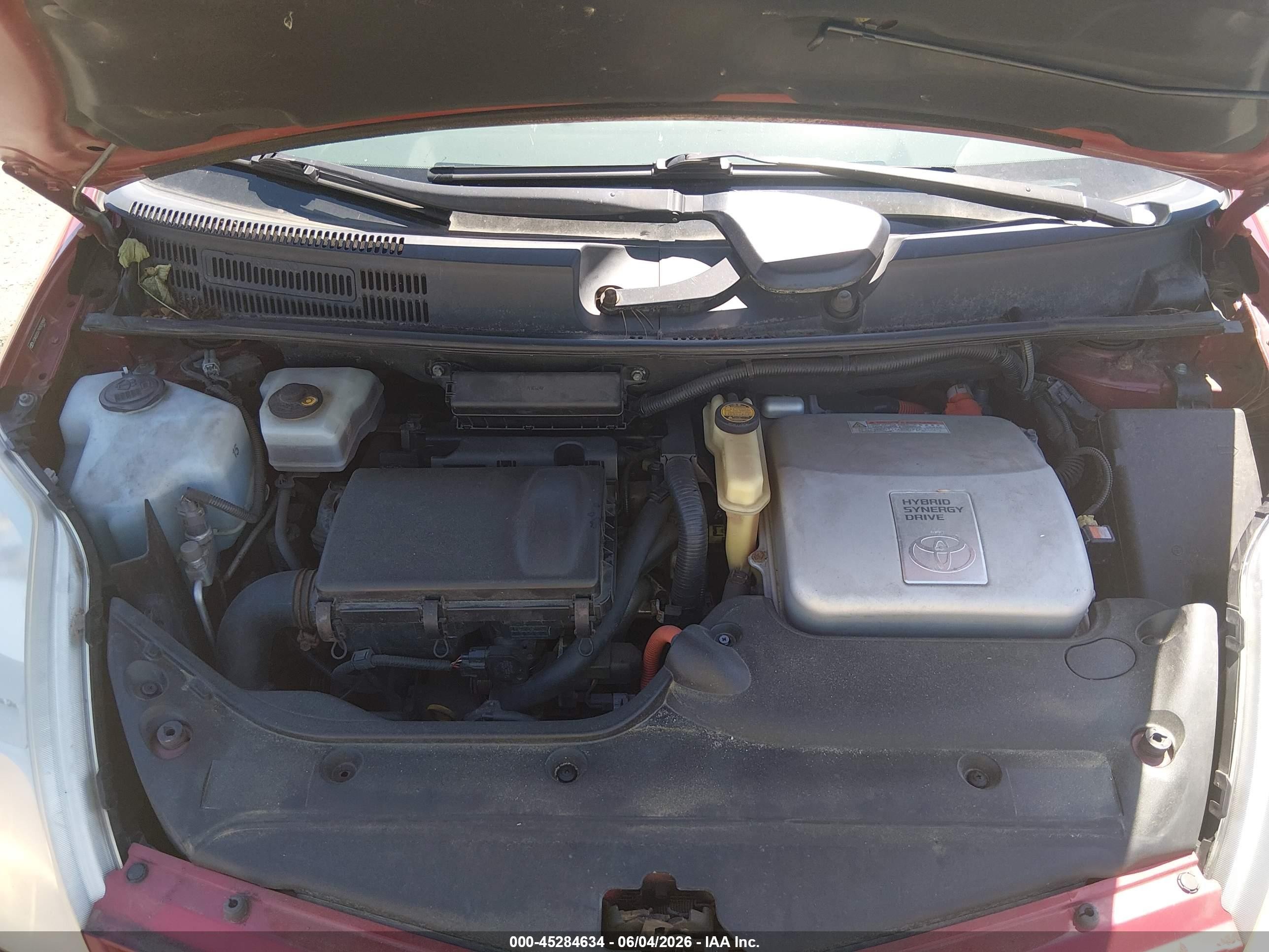 2009 Toyota Prius Красный vin: JTDKB20U793520984