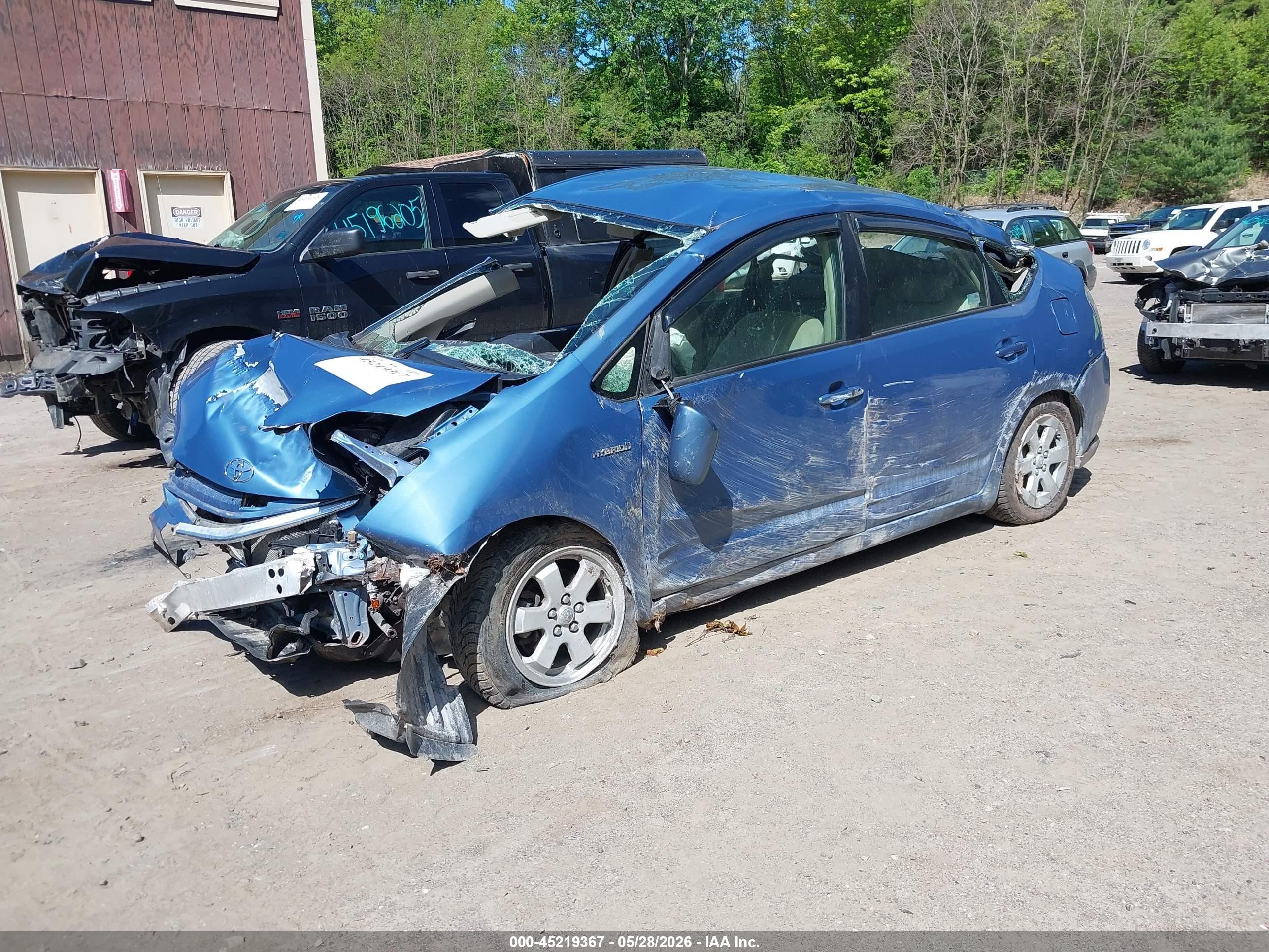 2009 Toyota Prius Blue vin: JTDKB20U797839701
