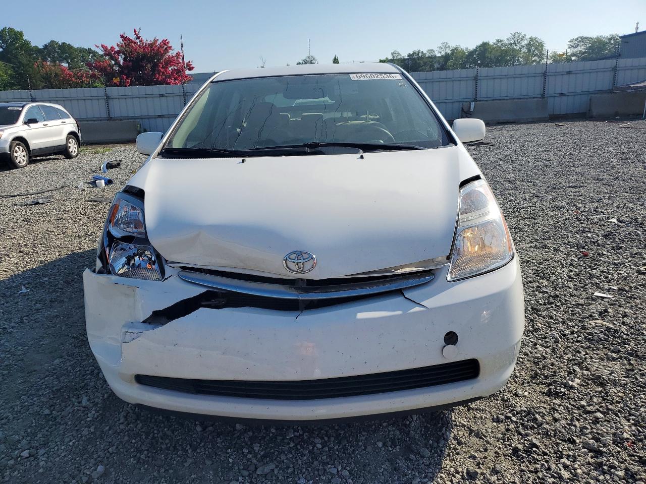 2009 Toyota Prius Base White vin: JTDKB20U797846549