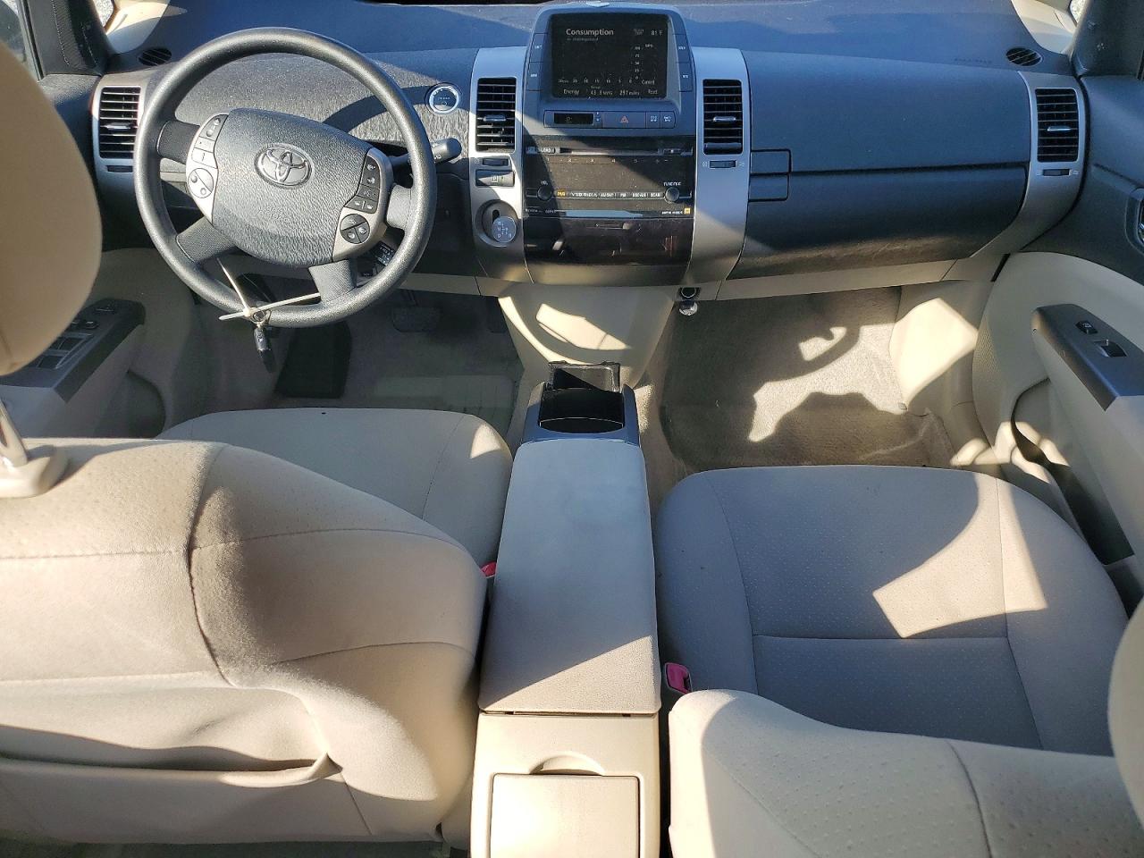 2009 Toyota Prius Base White vin: JTDKB20U797846549